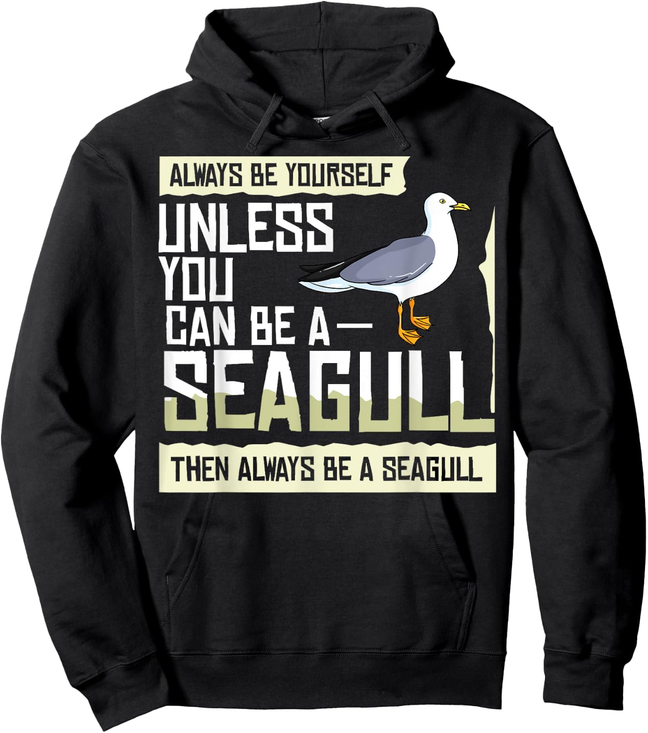 Seagull Seabird Gift Sea Gull Bird Hoodie - Hoodie | Black