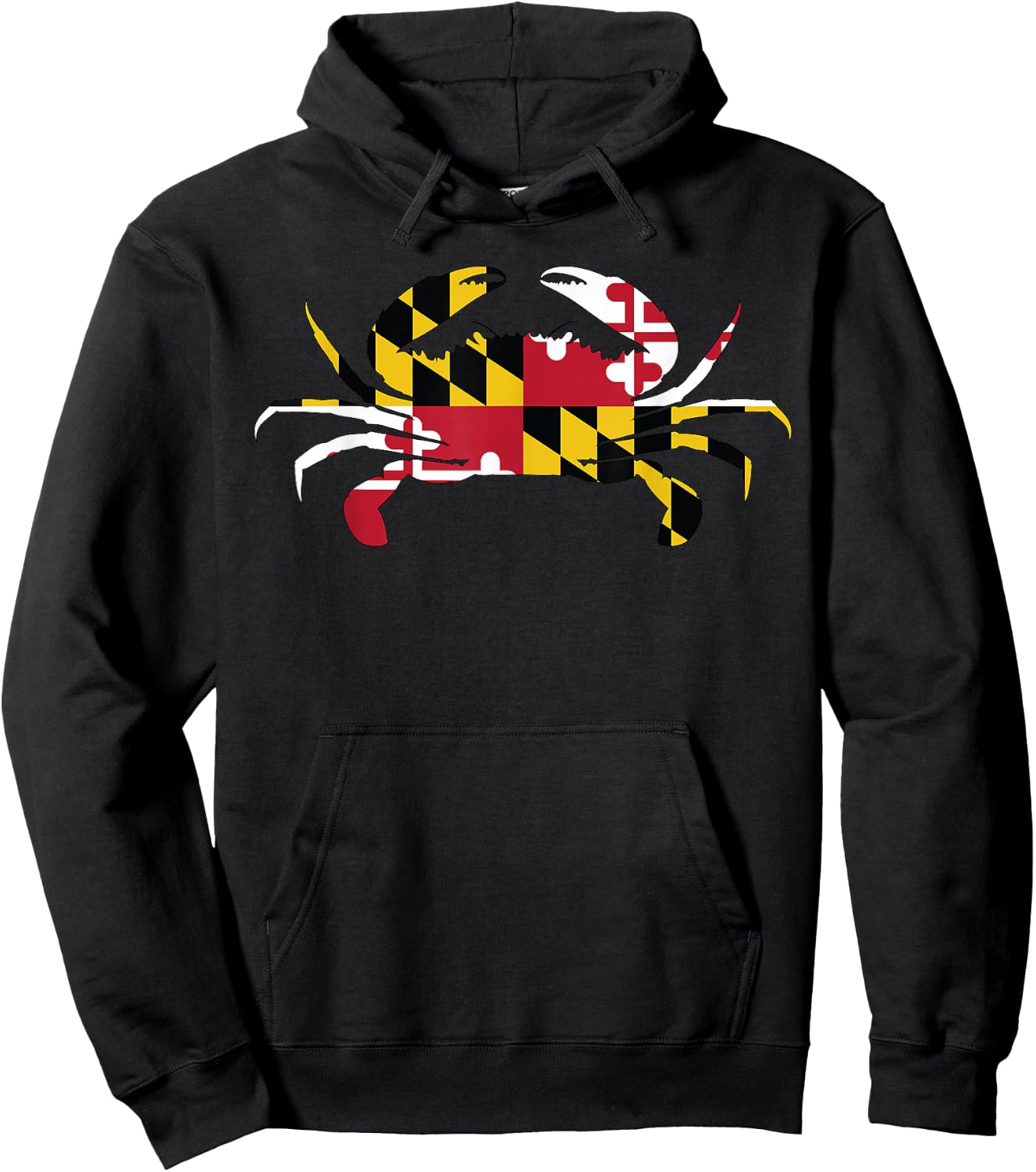 Maryland Crab State Pride Flag Hoodie - Hoodie | Black