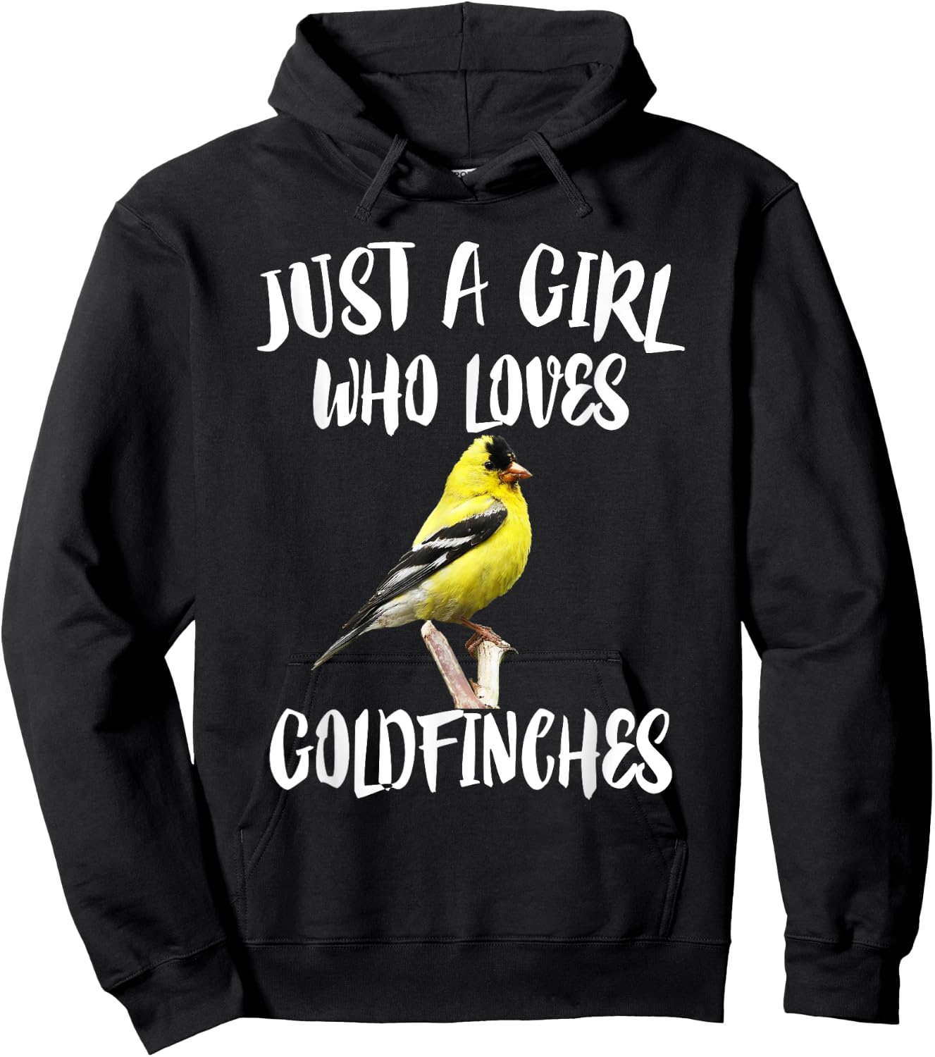 Just A Girl Who Loves Goldfinches Birds Hoodie - Hoodie | Black