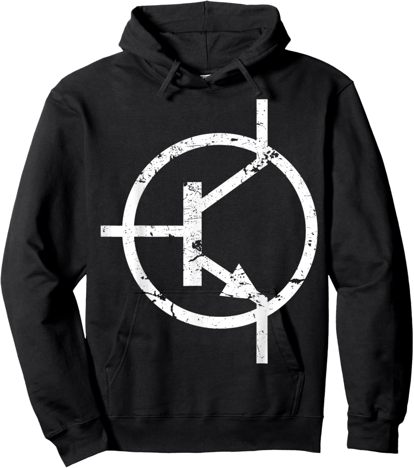 T Transistor symbol Electronic Hoodie - Hoodie | Black