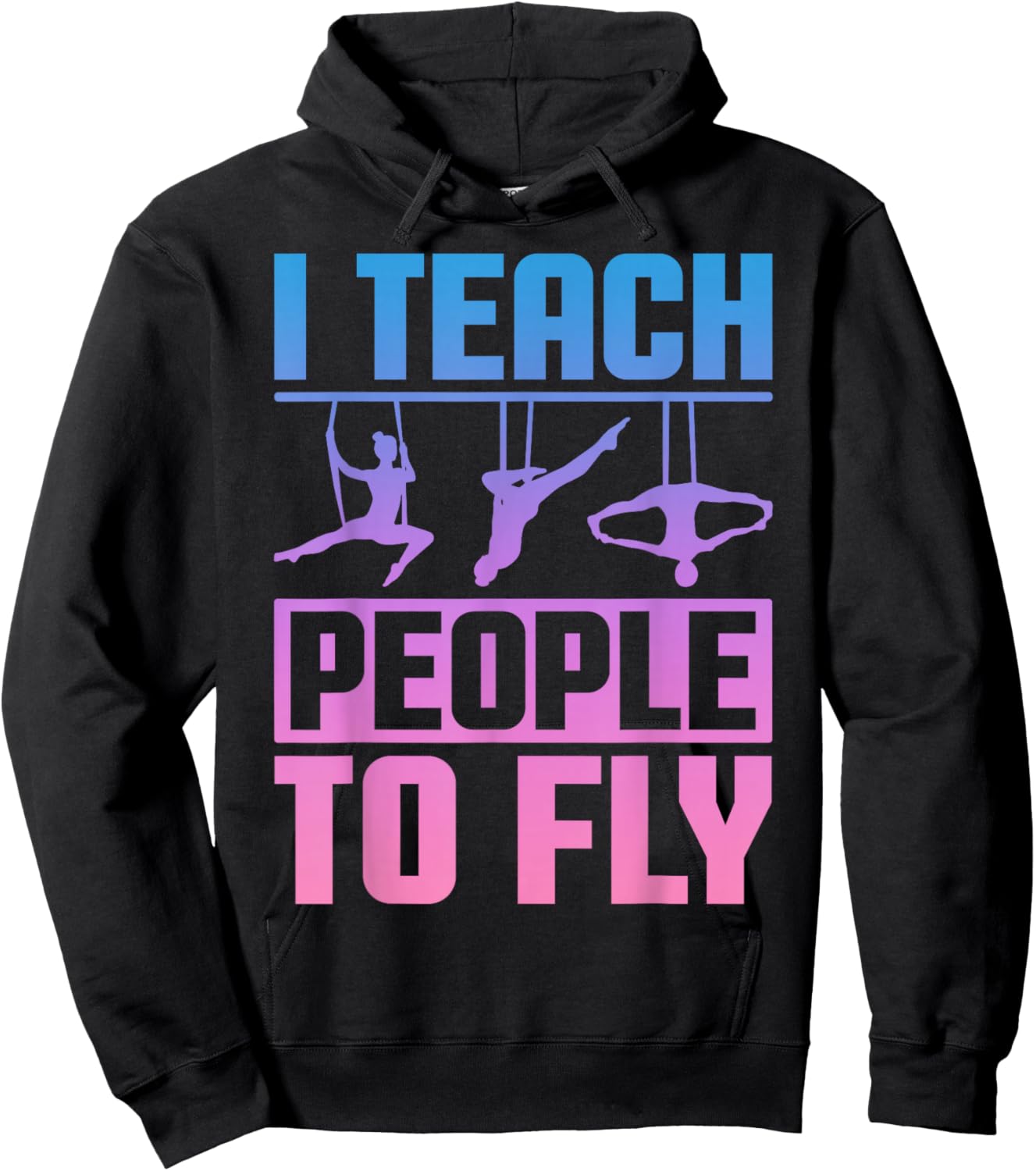 Aerialist Instructor - Aerial Yoga Teacher - Acrobatics Men Women Hoodie - Hoodie | Black