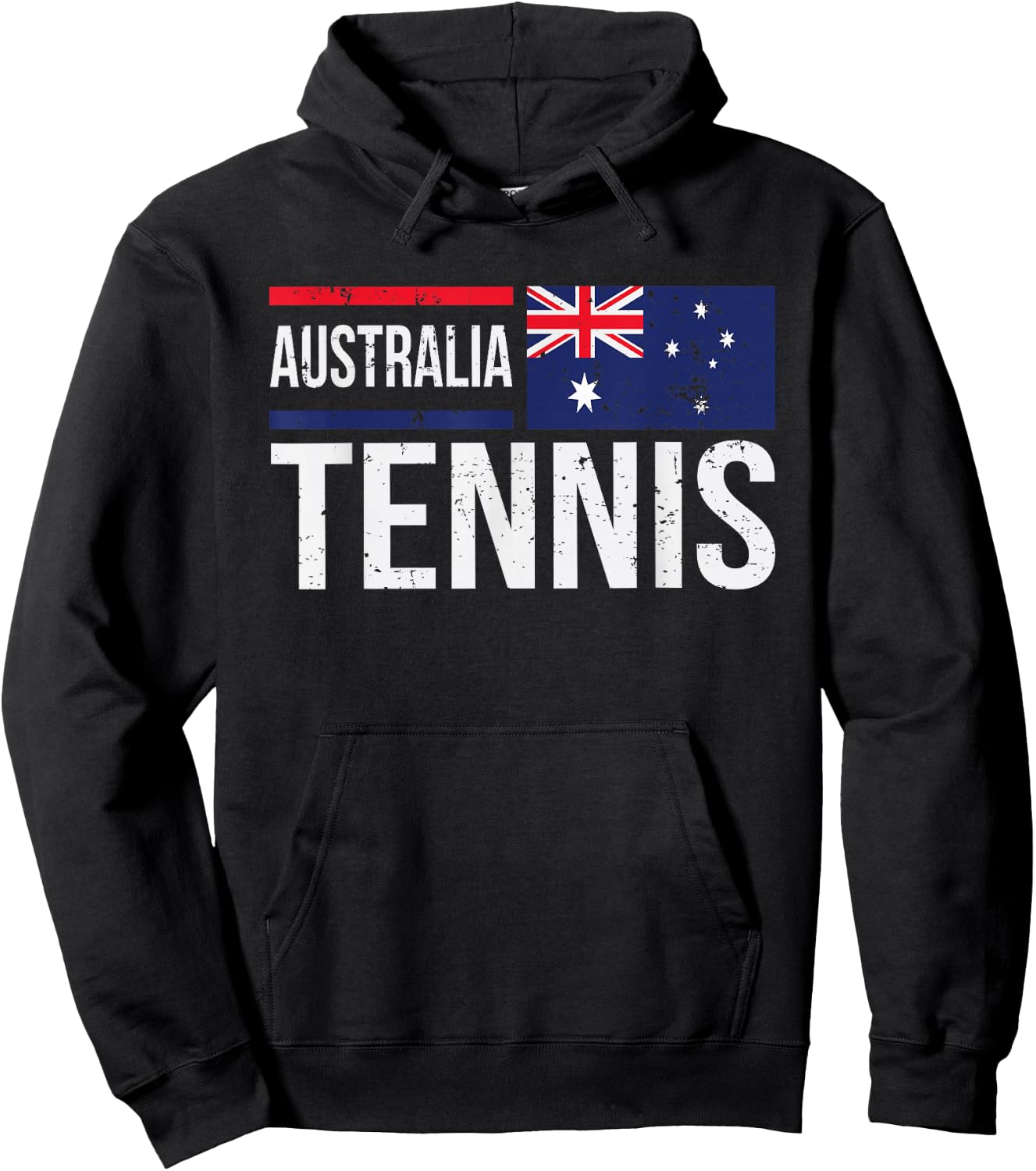 Australia Tennis Aussie Flag For Fans Players Hoodie - Hoodie | Black