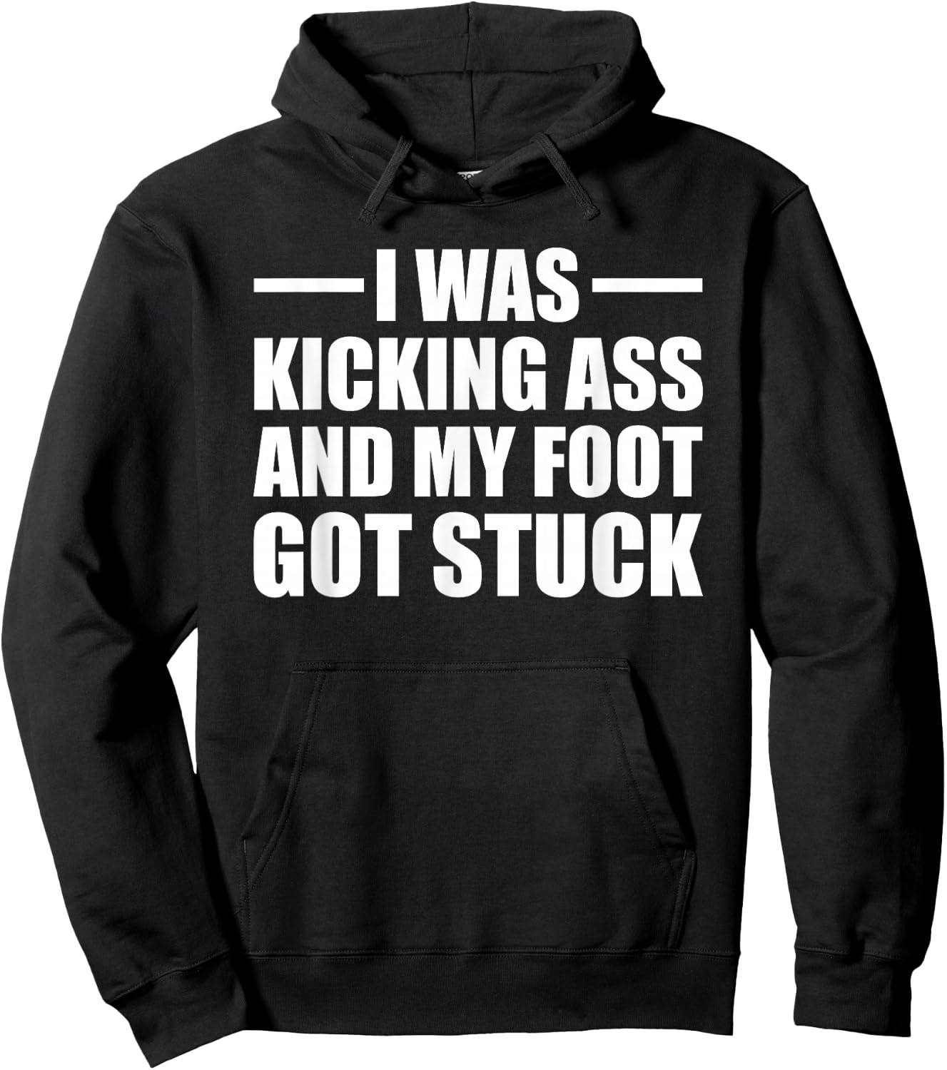 Funny Broken Foot Leg Joke Recovery Surgery Injury Gift Hoodie - Hoodie | Black