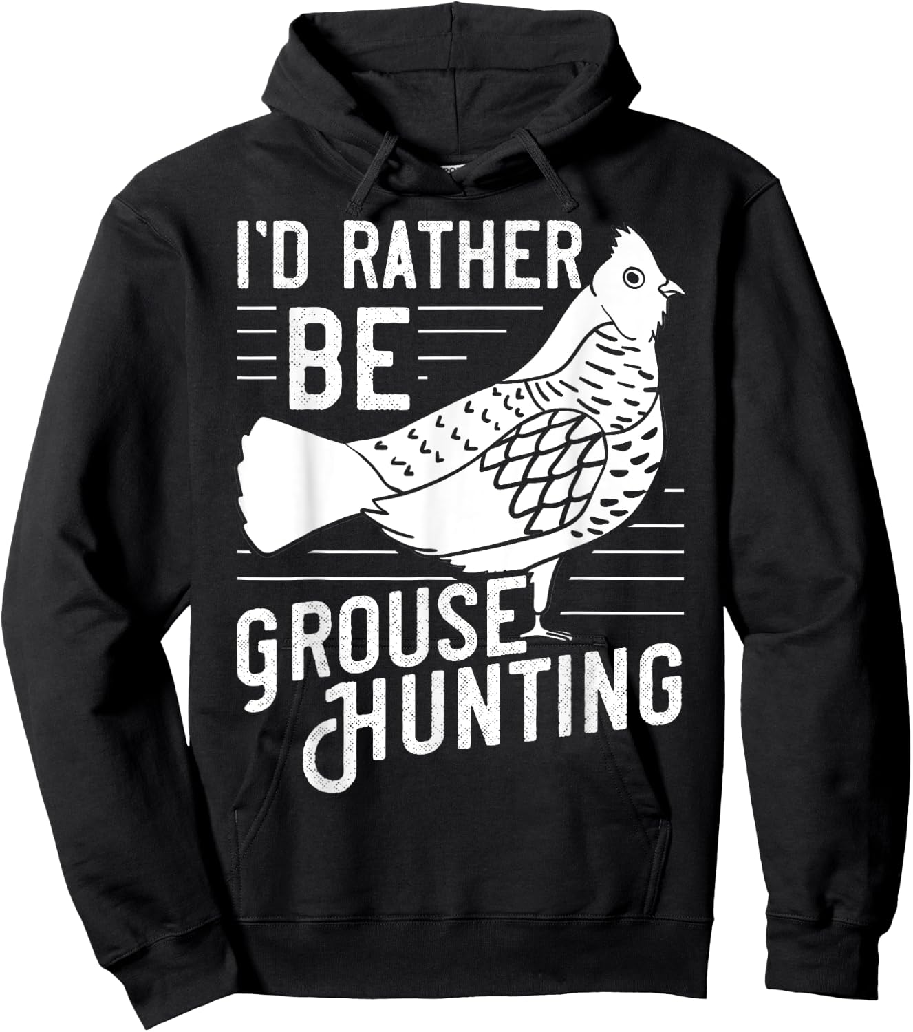 Ruffed Grouse Bird Gift Hunting Spruce Grouse Hoodie - Hoodie | Black