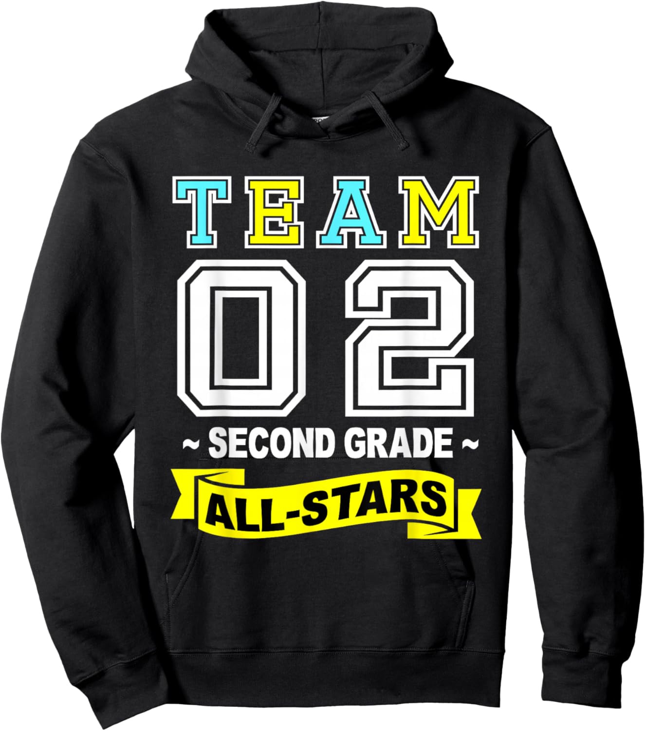 Retro Team 2nd Grade Shirt All-Stars Sport Jersey For Kids Hoodie - Hoodie | Black