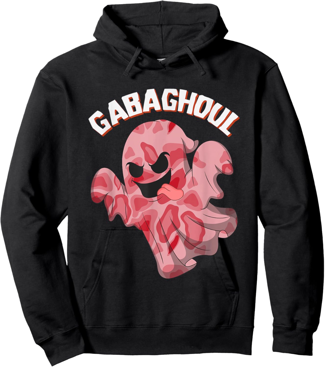 Gabaghoul Ghost Italian Ham Halloween Gabagool Parody Hoodie - Hoodie | Black