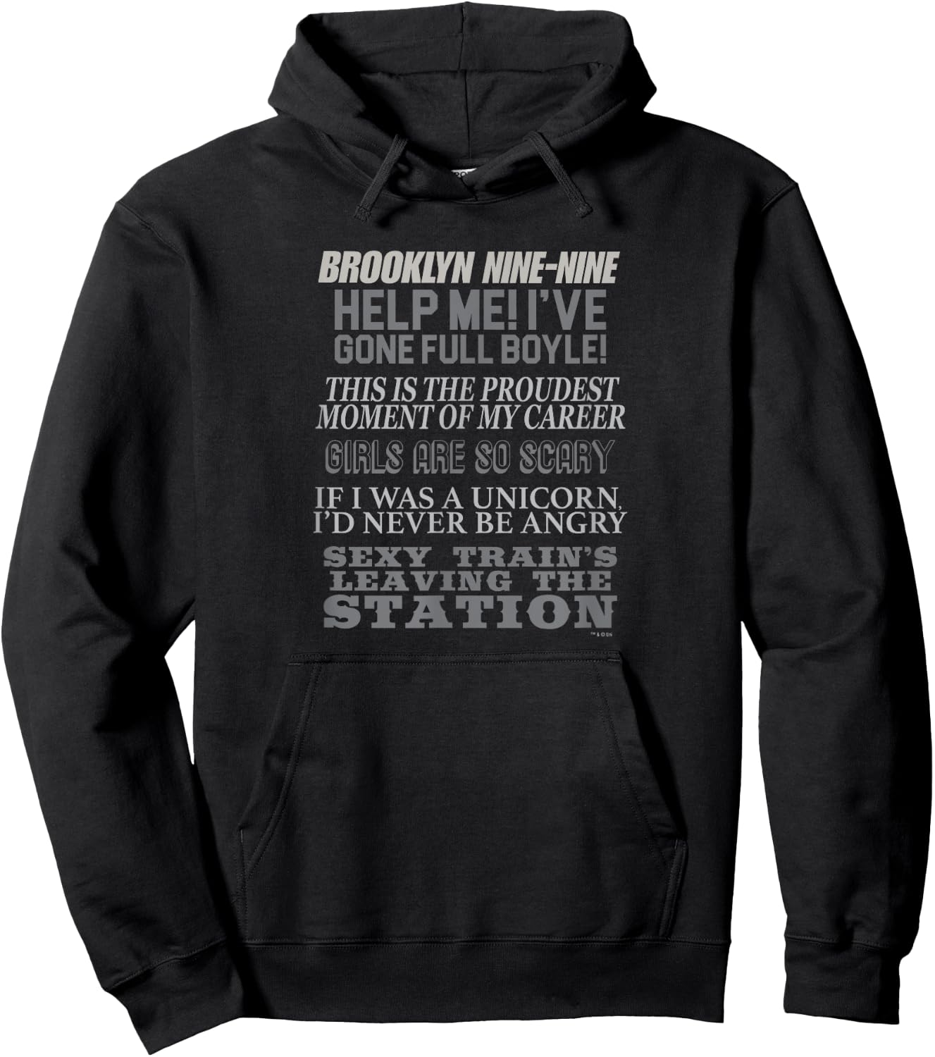 Brooklyn Nine-Nine Charles Boyle Quote Mash-up Hoodie - Hoodie | Black