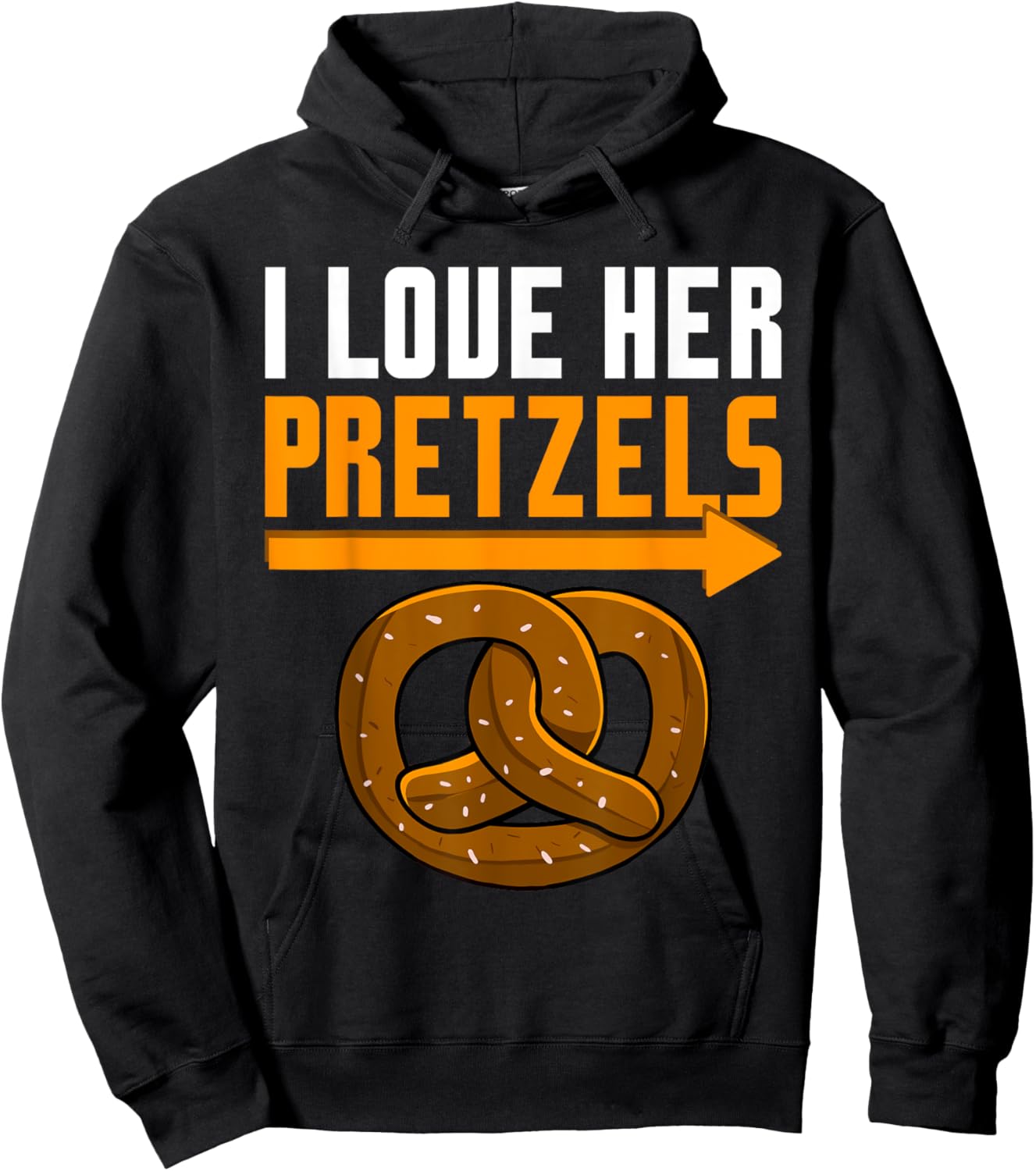 Oktoberfest I Love Her Pretzels Funny Boyfriend Couple Men Hoodie - Hoodie | Black