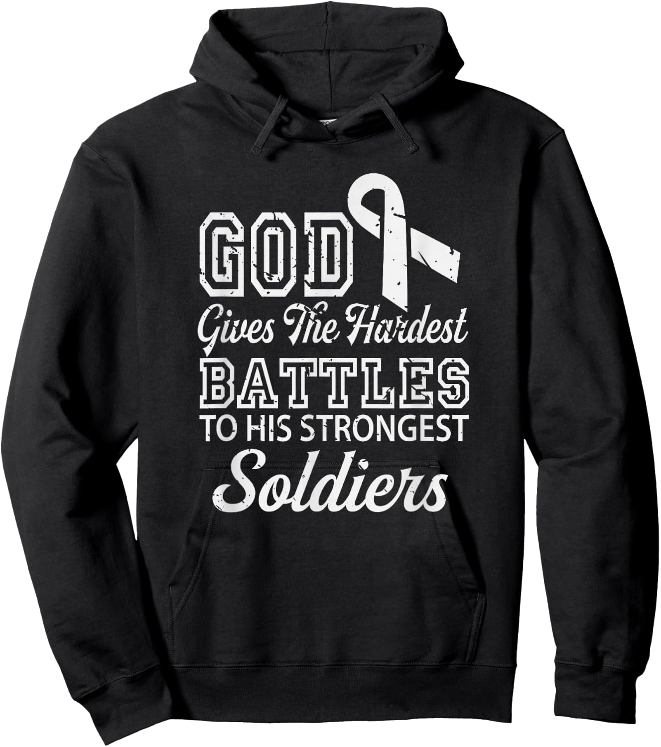 Jesus Prayer Lung Cancer Warrior Gift Lung Cancer Awareness Hoodie - Hoodie | Black
