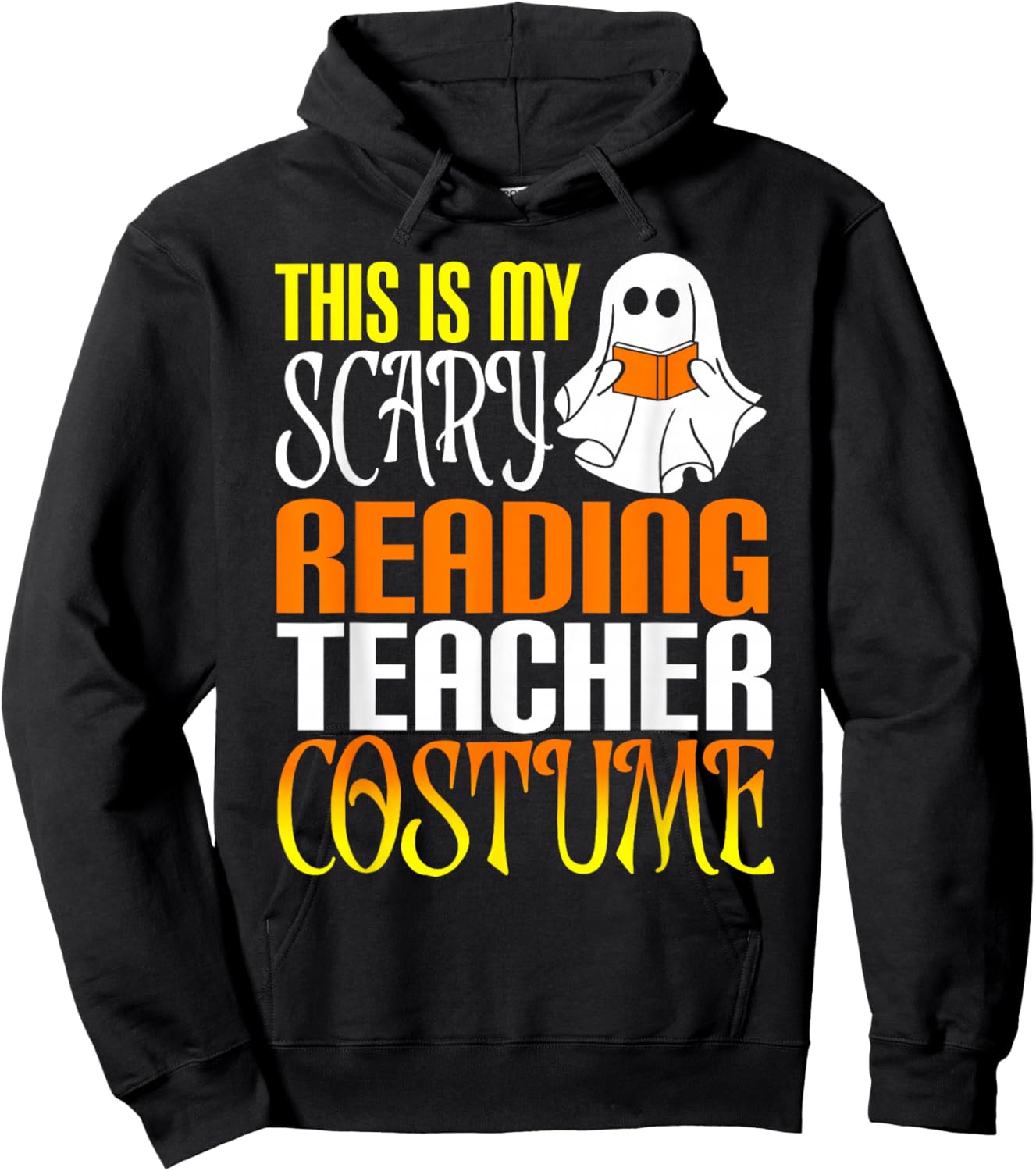 This Is My Scary Reading Teacher Costume | Halloween School Hoodie - Hoodie | Black