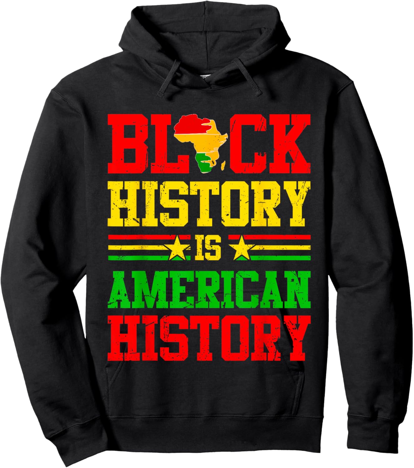 Black History Is American History African American Patriotic Hoodie - Hoodie | Black
