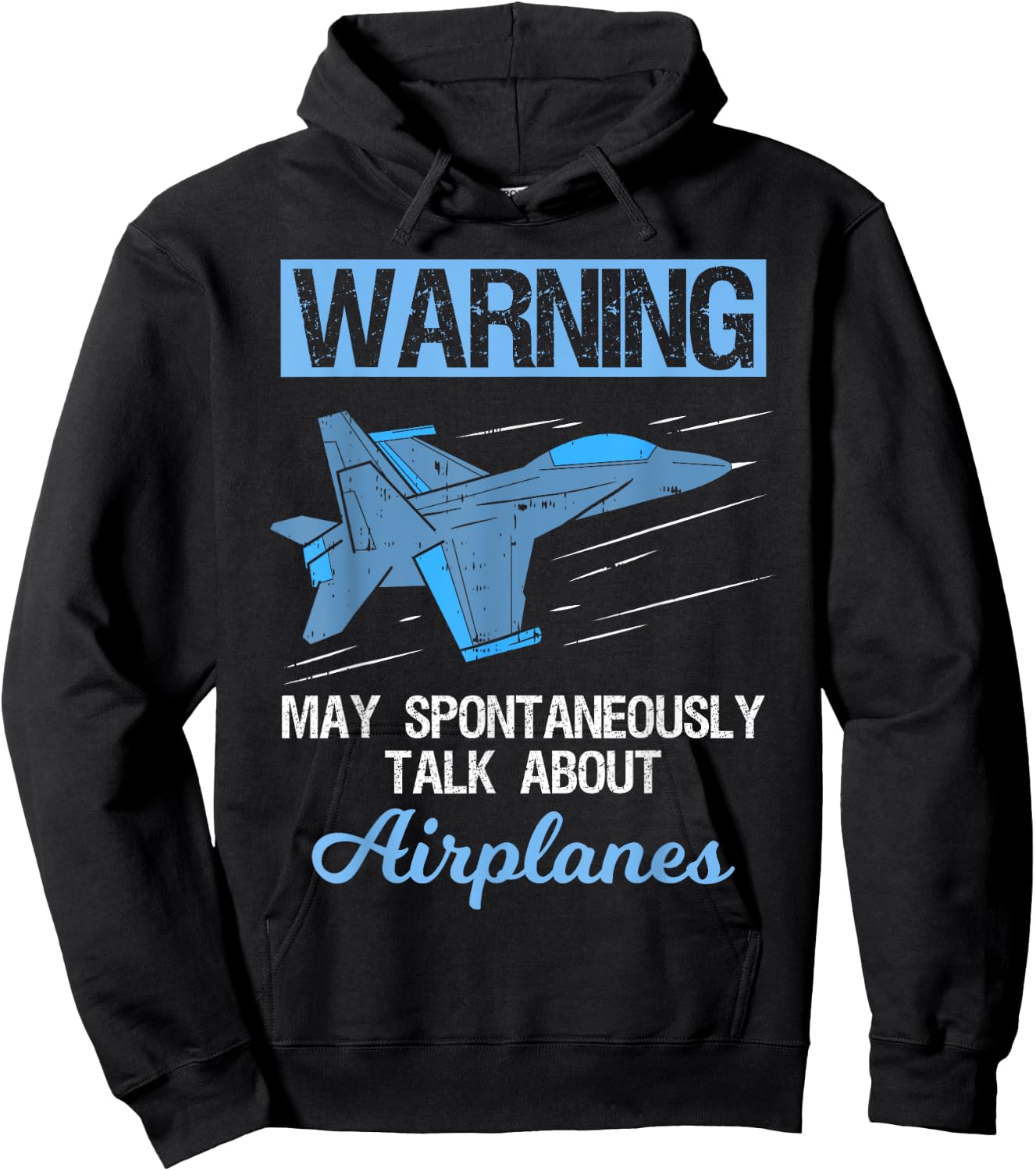 Funny Pilot Aviation Jet Fighter Aeroplane Plane Hoodie - Hoodie | Black