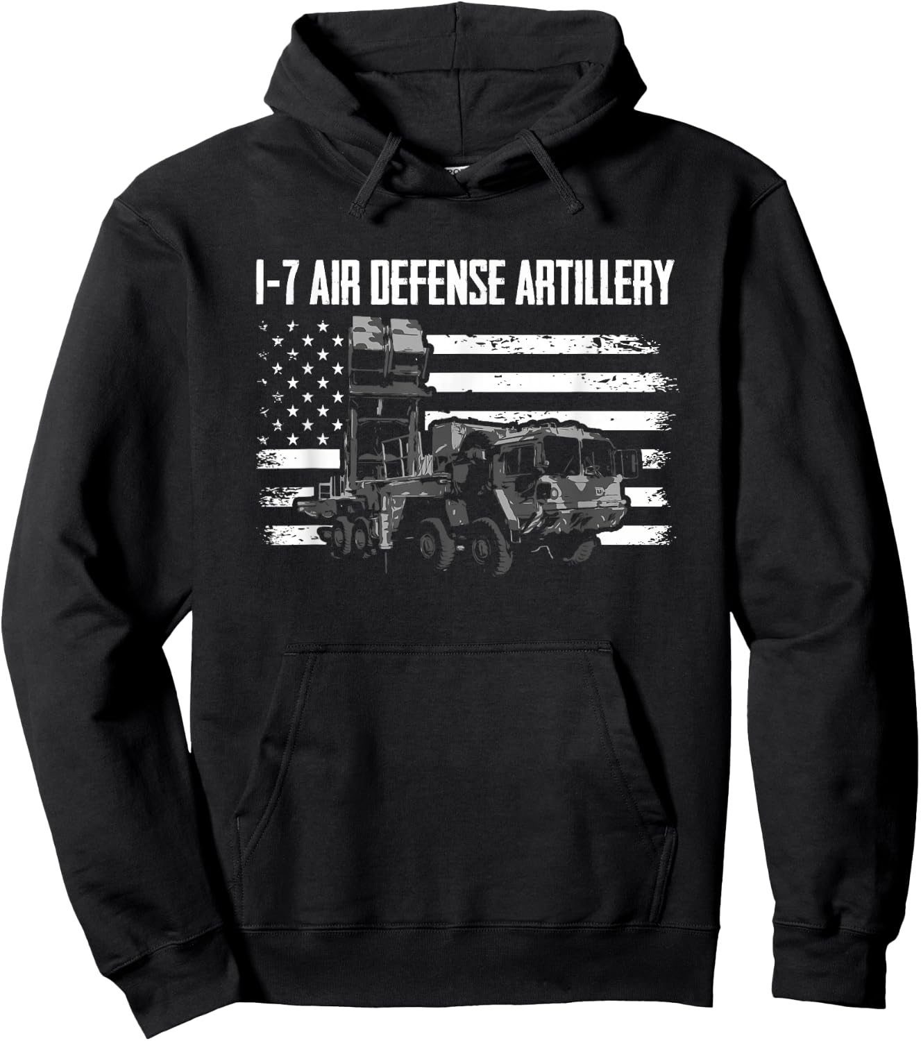 1-7 ADA 108th Air Defense Artillery Brigade Hoodie - Hoodie | Black
