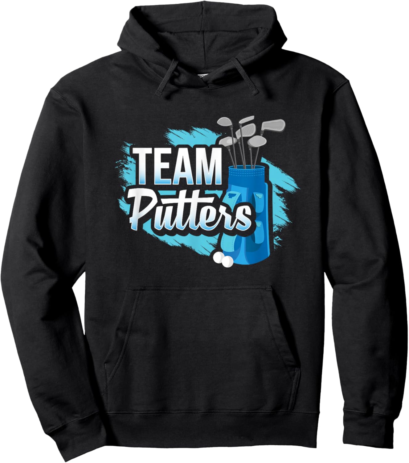 Putters Or Pearls Gender Reveal Party Baby Shower Decoration Hoodie - Hoodie | Black