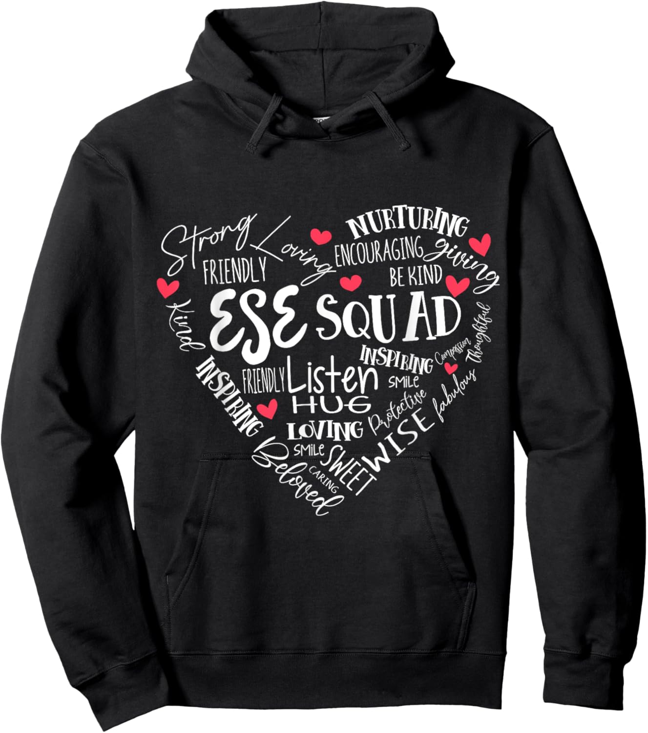ESE Squad First Last Day Team Exceptional Student Education Hoodie - Hoodie | Black