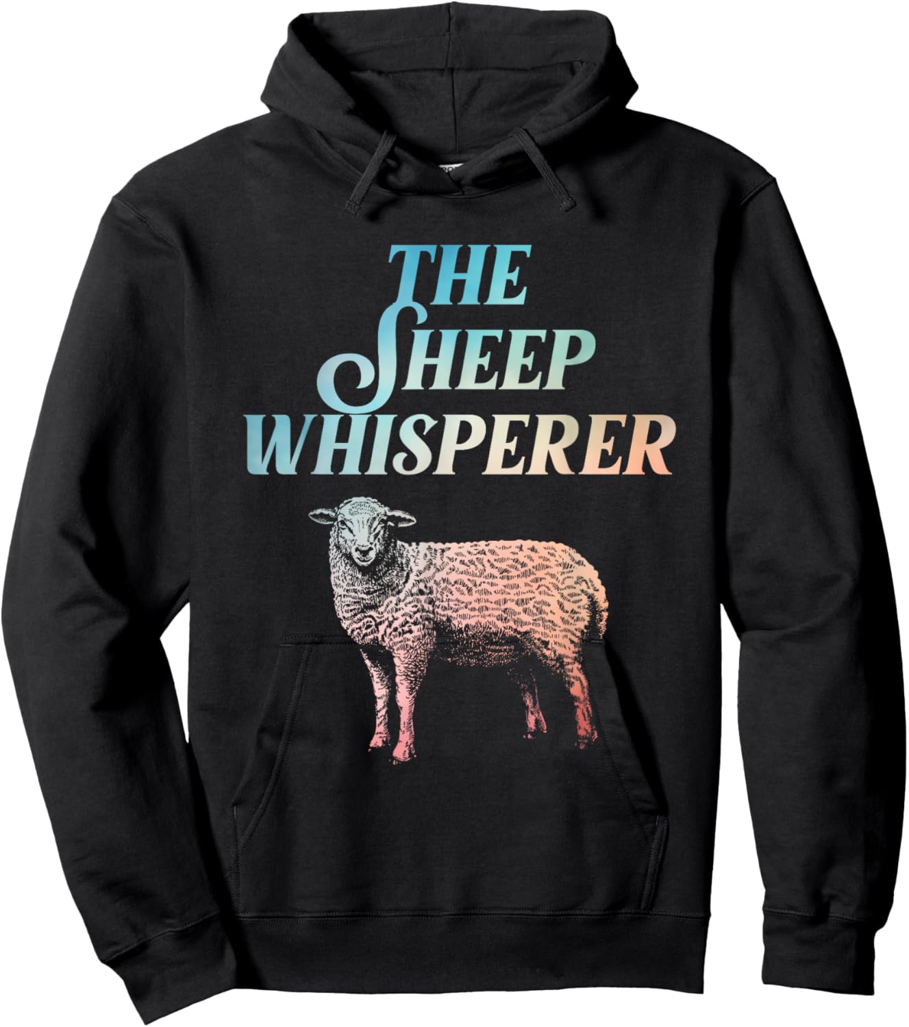Funny Sheep Art Women Lamb Farmer Animal Sheep Lover Hoodie - Hoodie | Black