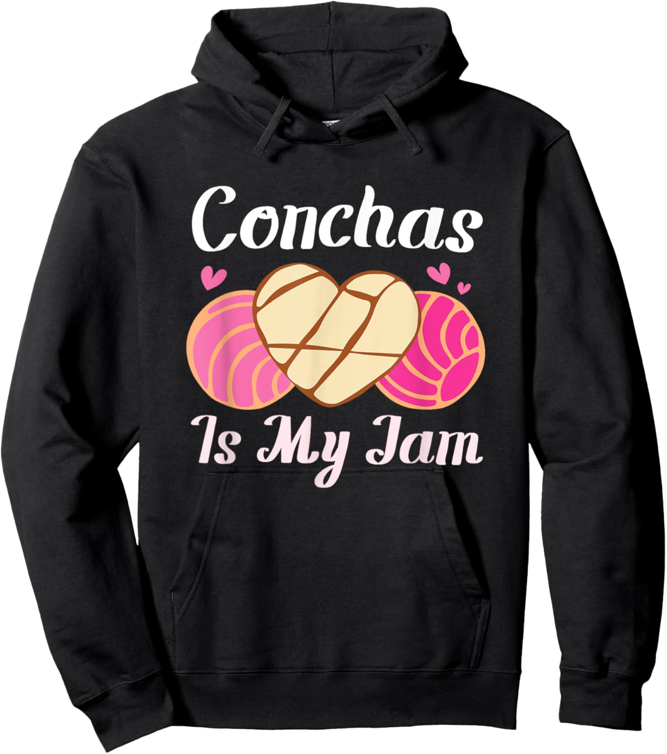 Conchas Is My Jam Pan Dulce Latina Mexican Mujer Concha Hoodie - Hoodie | Black
