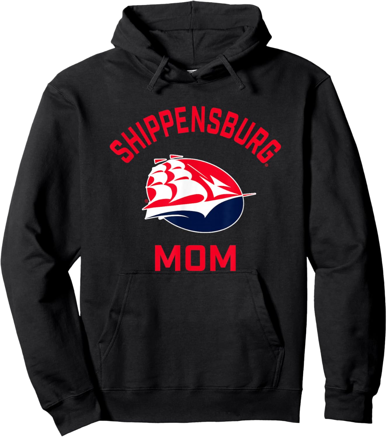 Shippensburg University Raiders Arched Mom Hoodie - Hoodie | Black