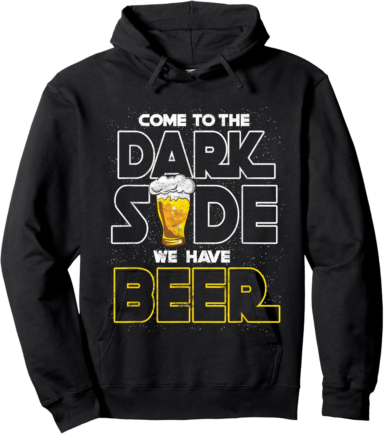 Komme auf die dunkle Seite wir haben Bier Joke Nerd Hoodie - Hoodie | Black