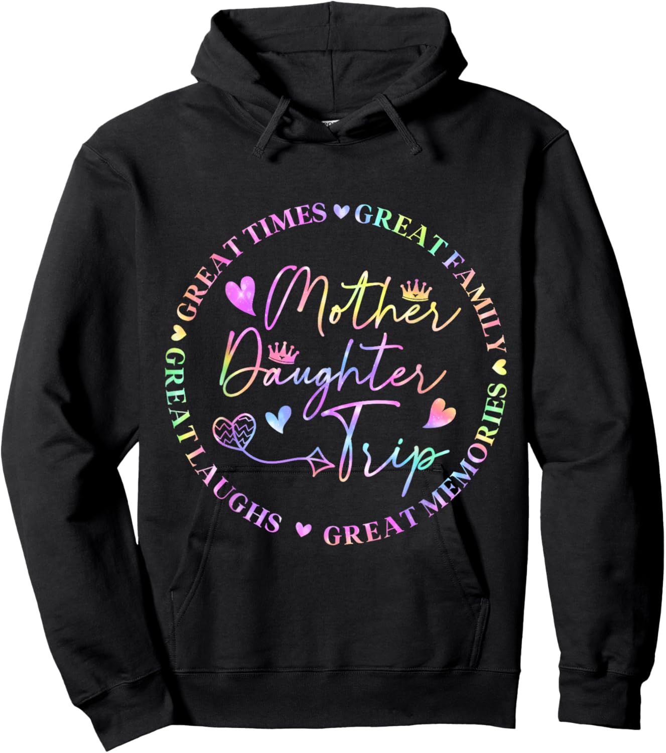 Mother Daughter Cruise Trip Funny Memories Mom Girl Vacation Hoodie - Hoodie | Black