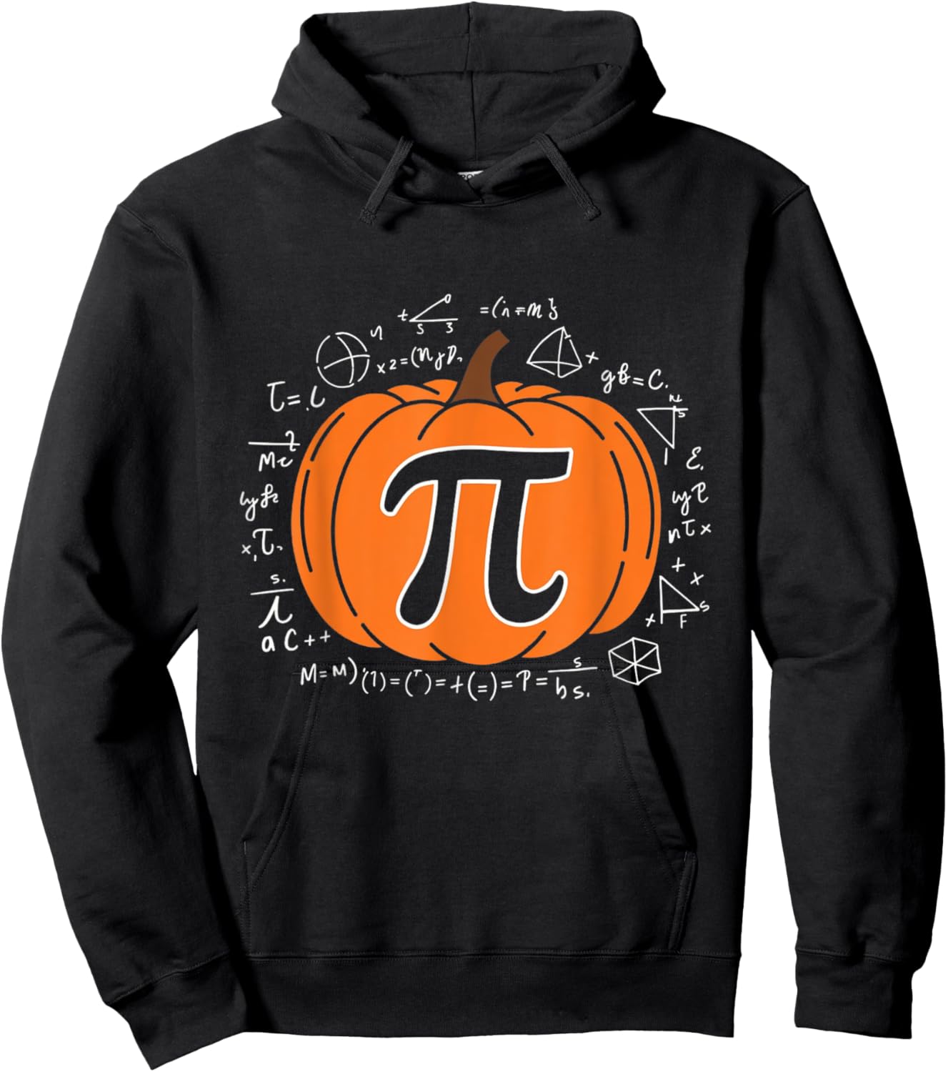 Pumpkin Pi Pie Math Teacher Funny Halloween Thanksgiving Hoodie - Hoodie | Black