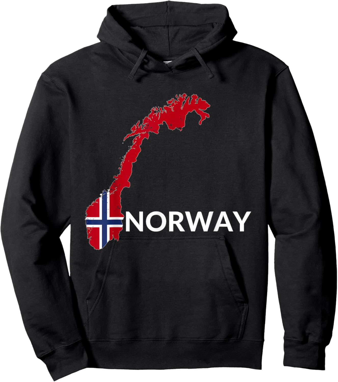 Norway Flag Hiking Holiday Norway Norwegian Flag Hoodie - Hoodie | Black