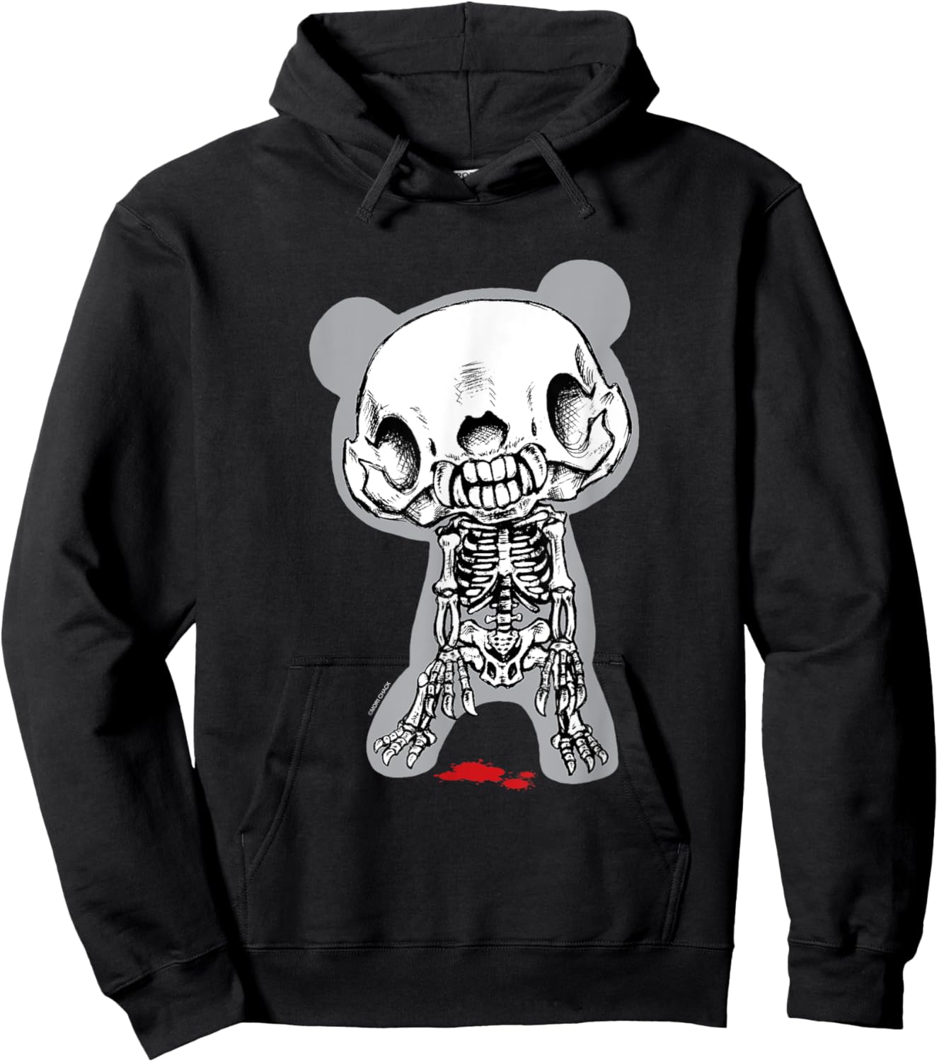 Gloomy Bear The Naughty Grizzly Skeleton Anime Manga Hoodie - Hoodie | Black