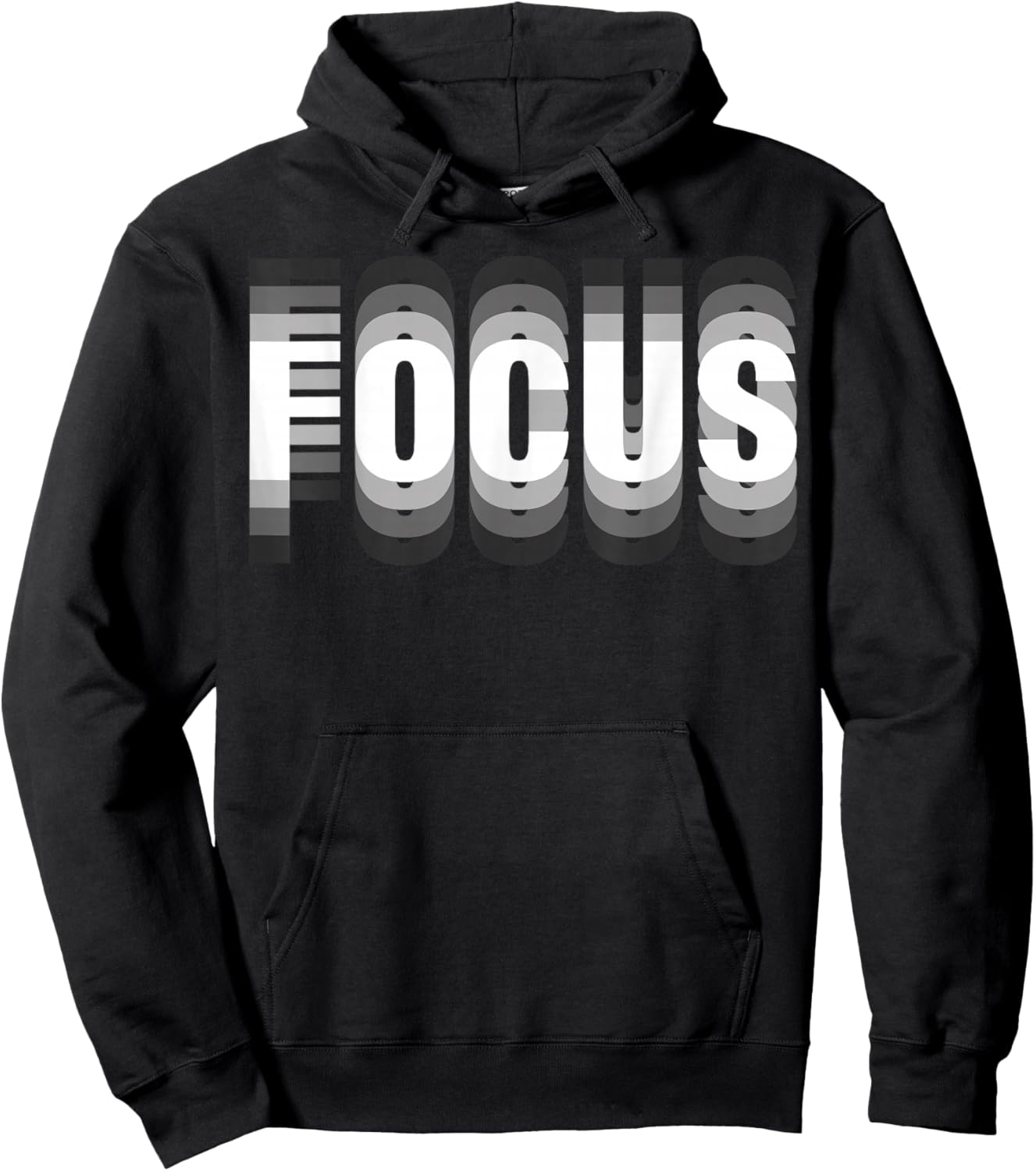 FOCUS Cool Trippy Optical Illusion Hoodie - Hoodie | Black