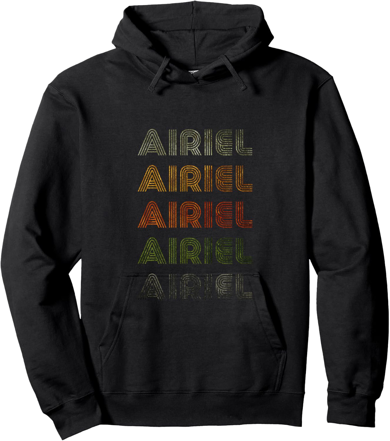 Love Heart Airiel Grunge Vintage Style Black Airiel Hoodie - Hoodie | Black
