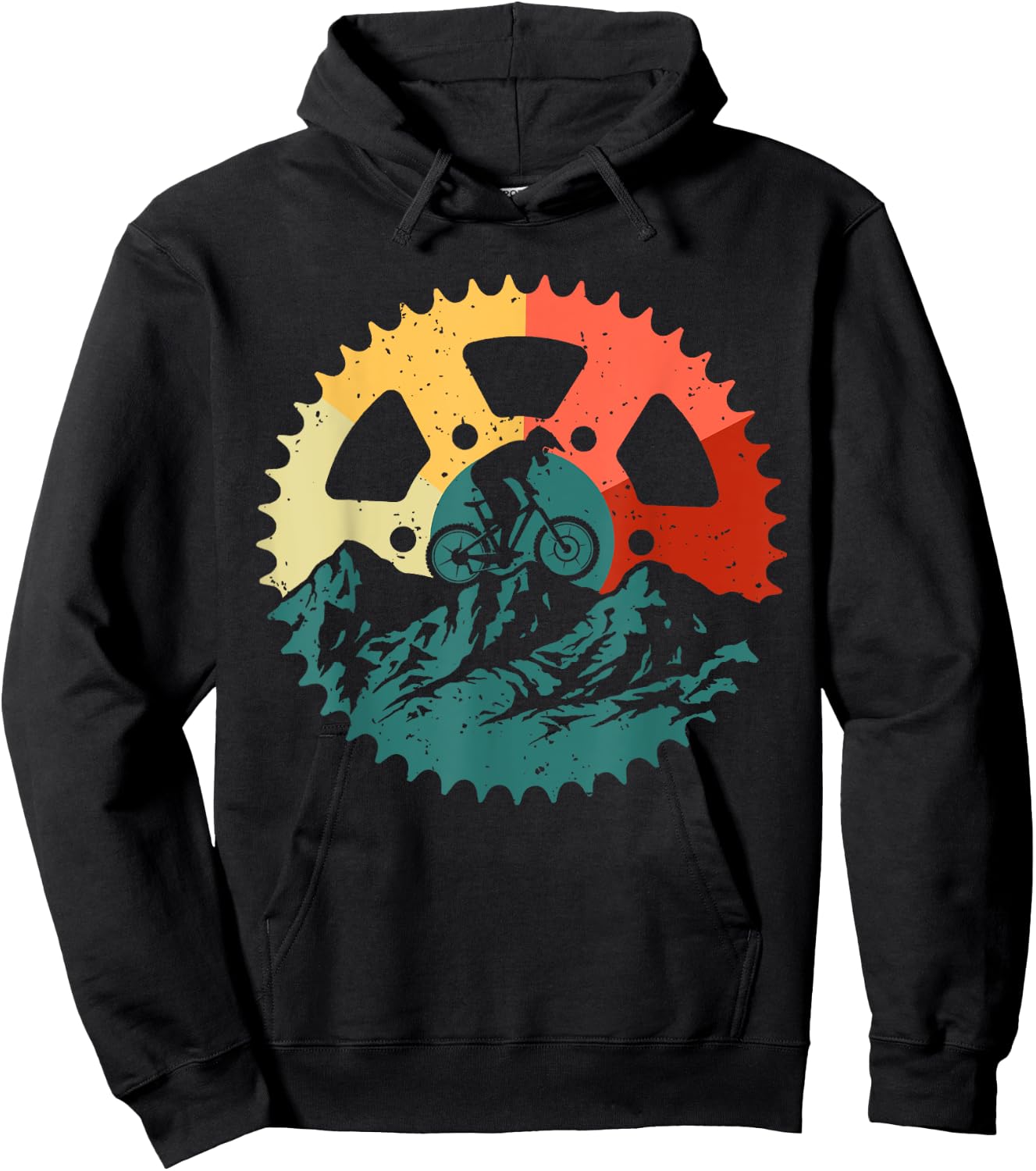 Funny Mountain Biking Art Women MTB Mountain Biker Hoodie - Hoodie | Black
