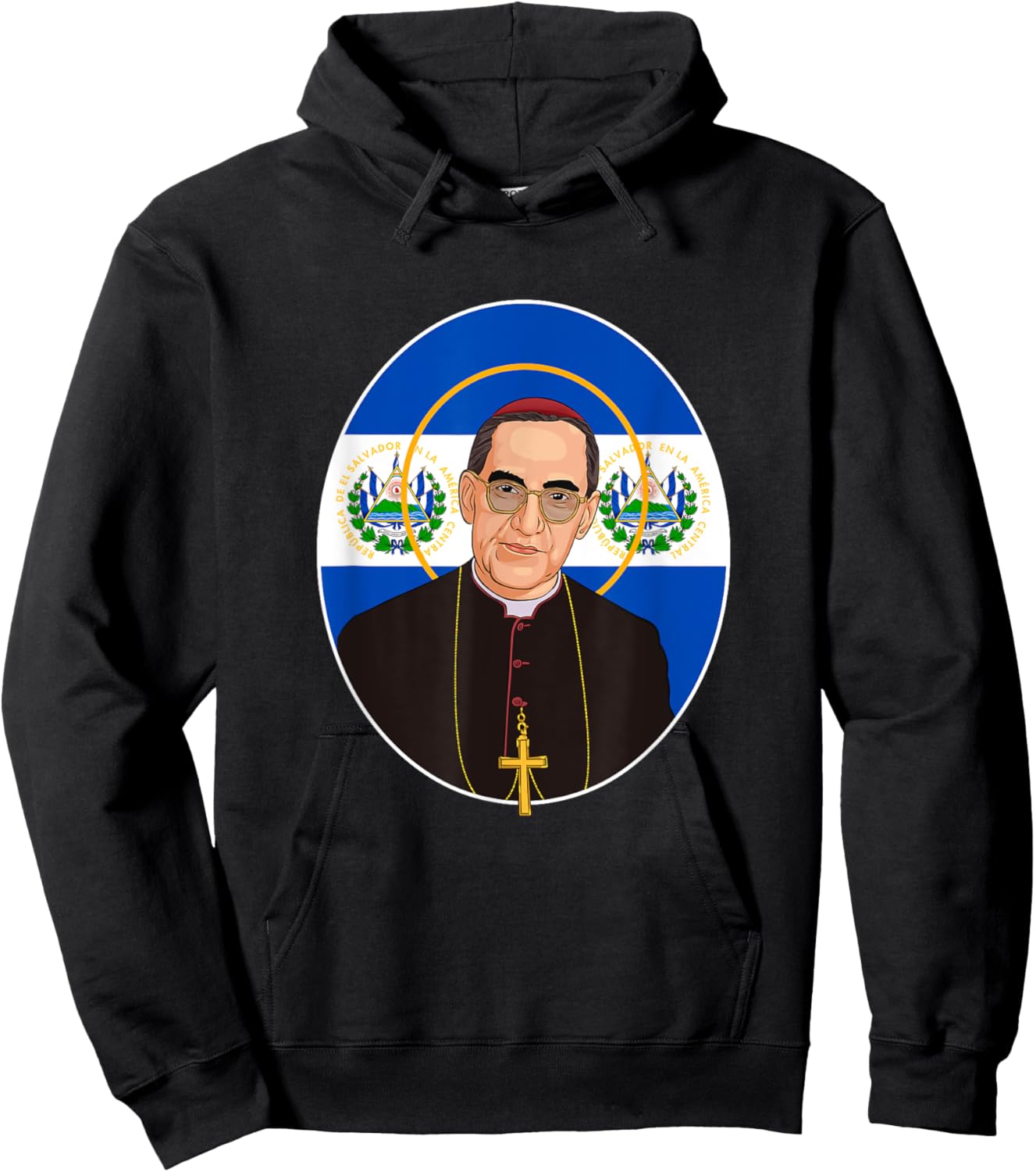 San Óscar Romero de El Salvador Hoodie - Hoodie | Black