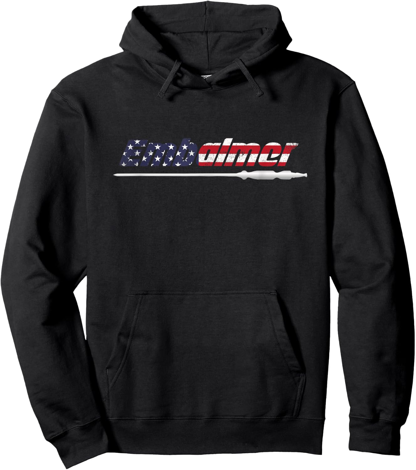 American Flag Embalmer Mortician Funeral Death Corpse Gift Hoodie - Hoodie | Black