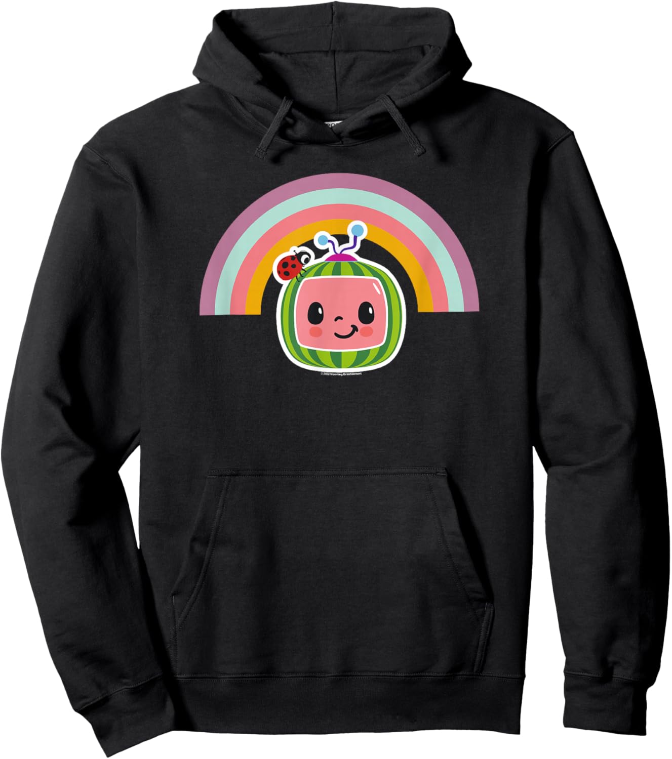 CoComelon Classic Rainbow Smiling Face Hoodie - Hoodie | Black
