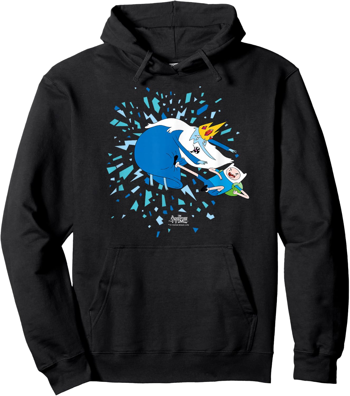 Adventure Time Ice Battle Hoodie - Hoodie | Black