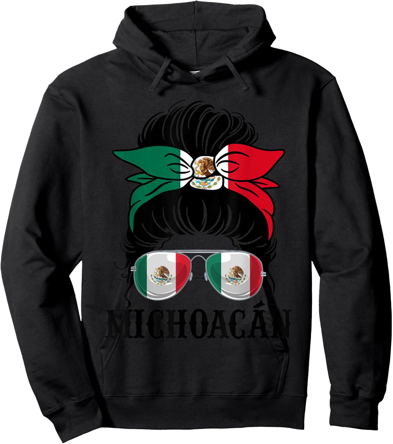 Michoacan Mexico Pride Mexican Flag State Hoodie - Hoodie | Black