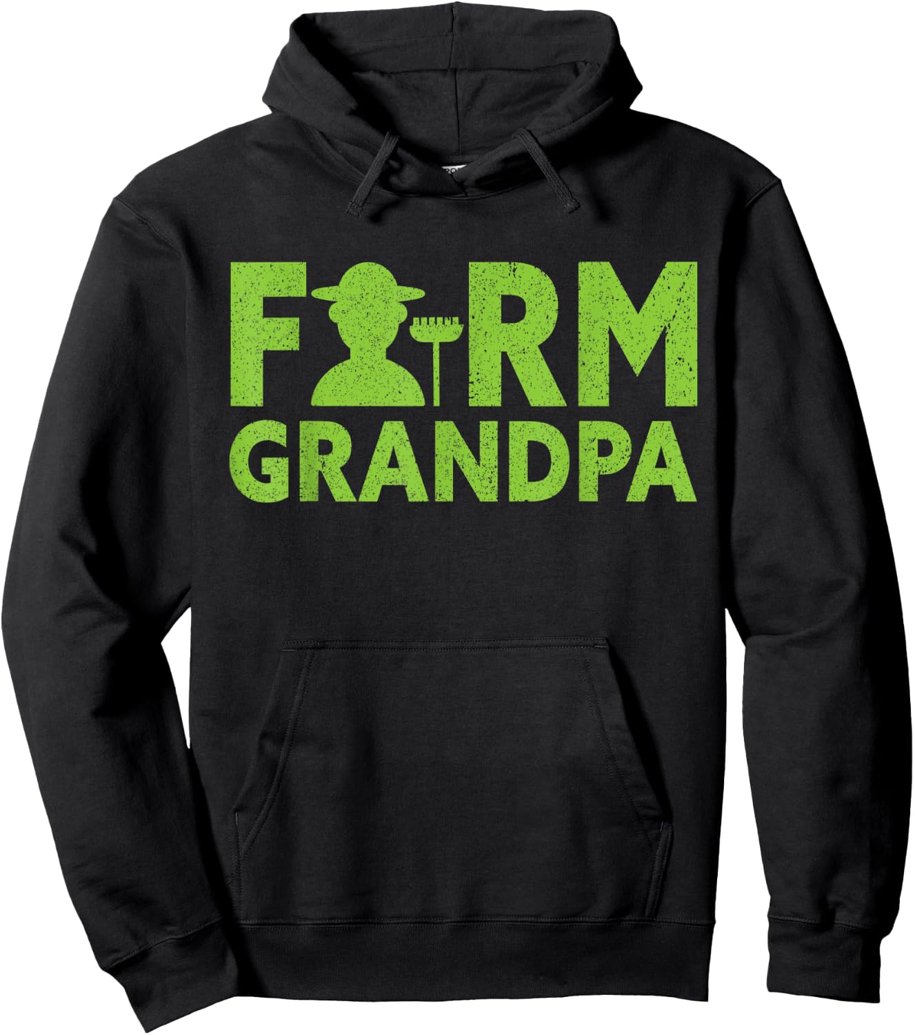 Farm Grandpa | Local Farm Lover Funny Farmer Grandpa Hoodie - Hoodie | Black