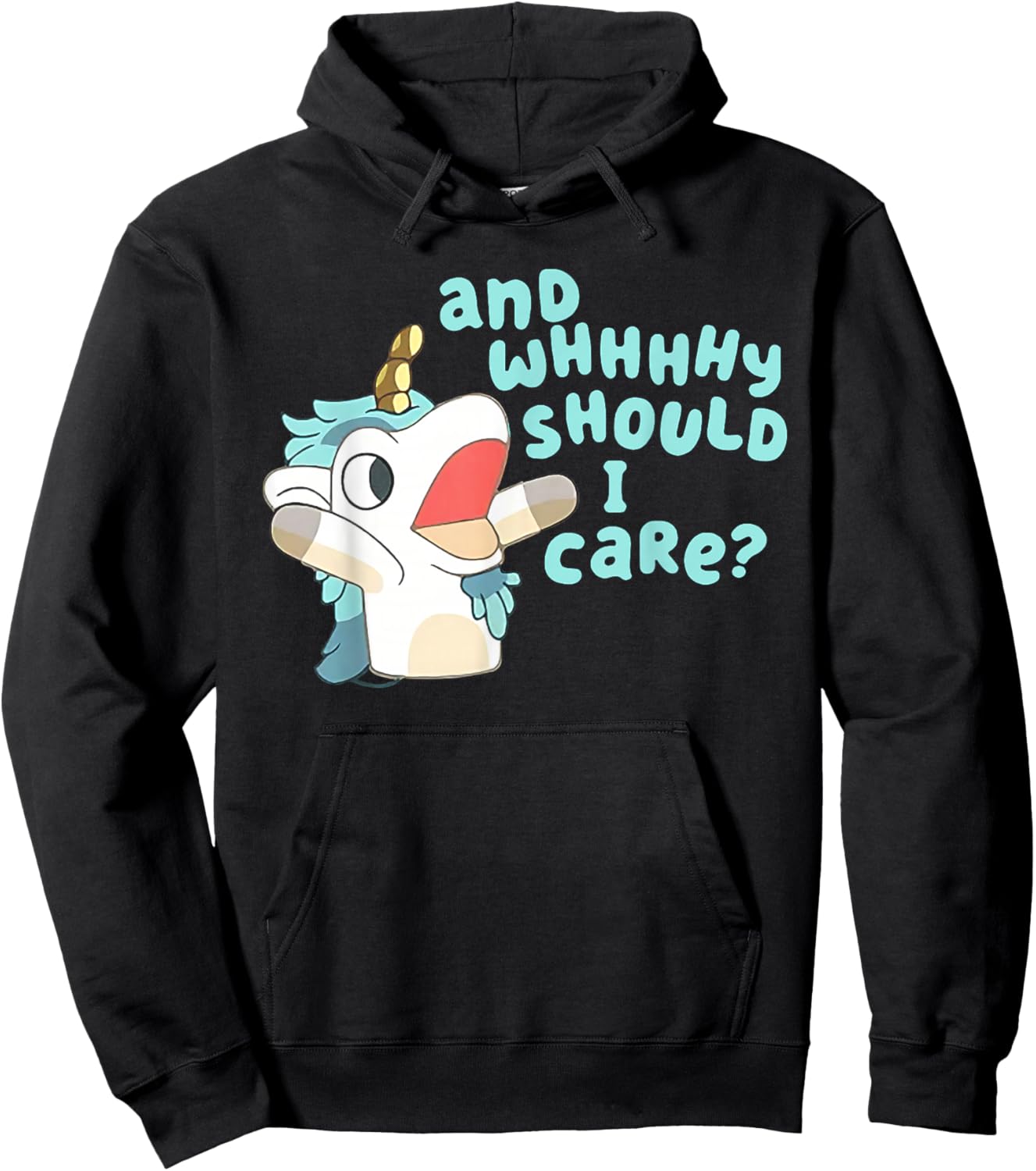 Annnd Why Should I Care Unicorn Hoodie - Hoodie | Black