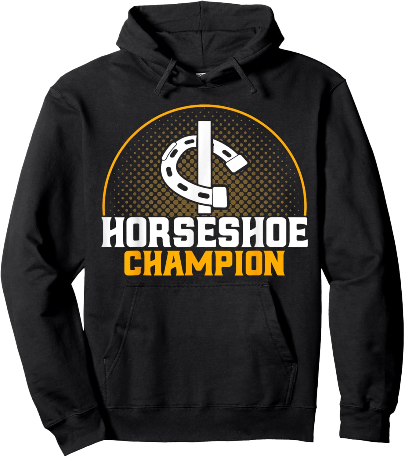 Horseshoe Pitching Horseshoe Champion Pitcher Hoodie - Hoodie | Black