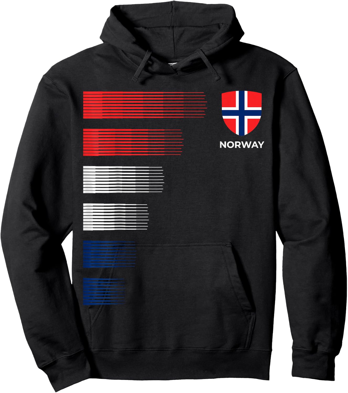 Norway Football Jersey - Norwegian Football Hoodie - Hoodie | Black