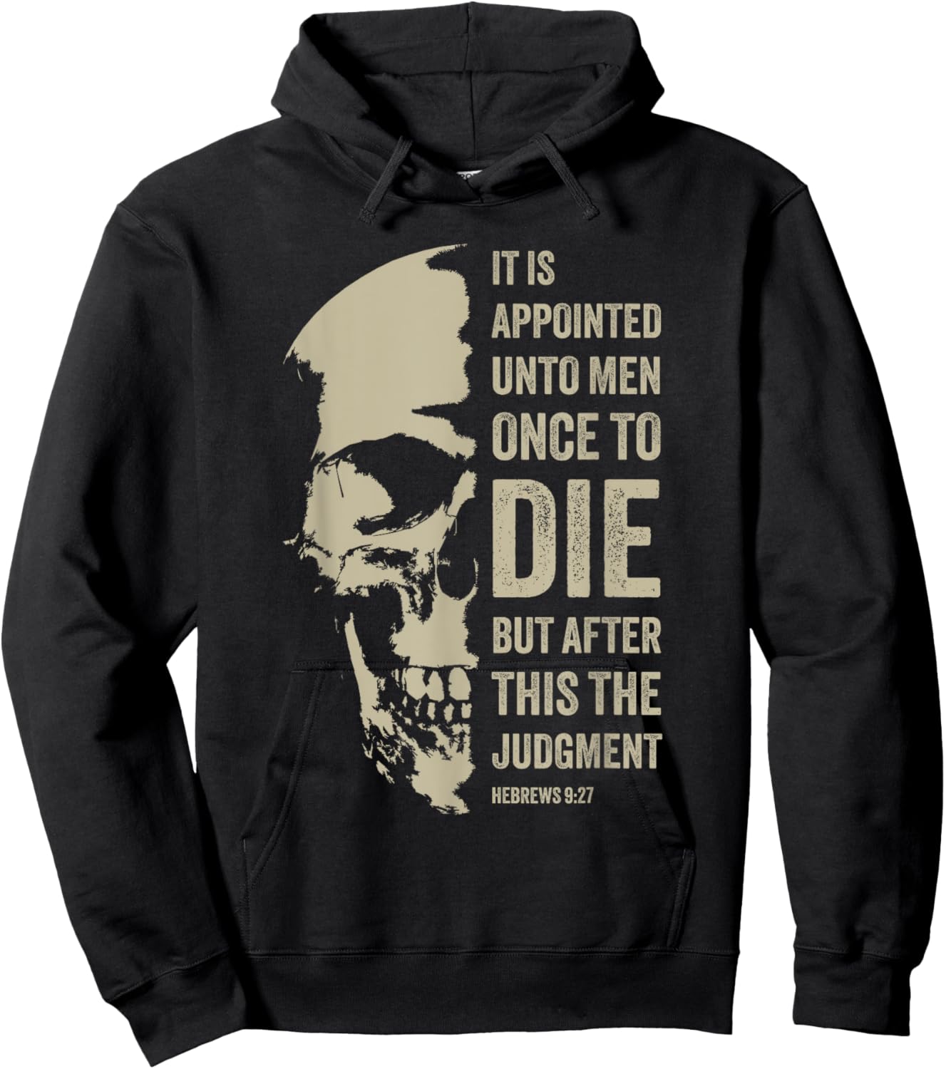 Hebrews 9:27 Gospel Evangelism Bible Verse – The Judgment Hoodie - Hoodie | Black