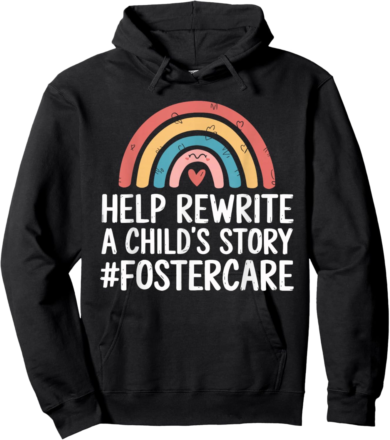 Foster Care Design for Foster Parents Foster Mom and Dad Hoodie - Hoodie | Black