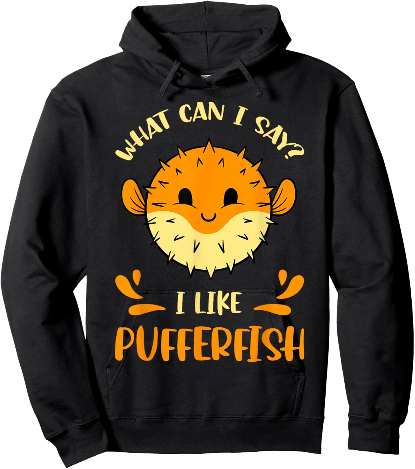 Pufferfish Blowfish Sea Squab Balloonfish Tetraodontidae Hoodie - Hoodie | Black