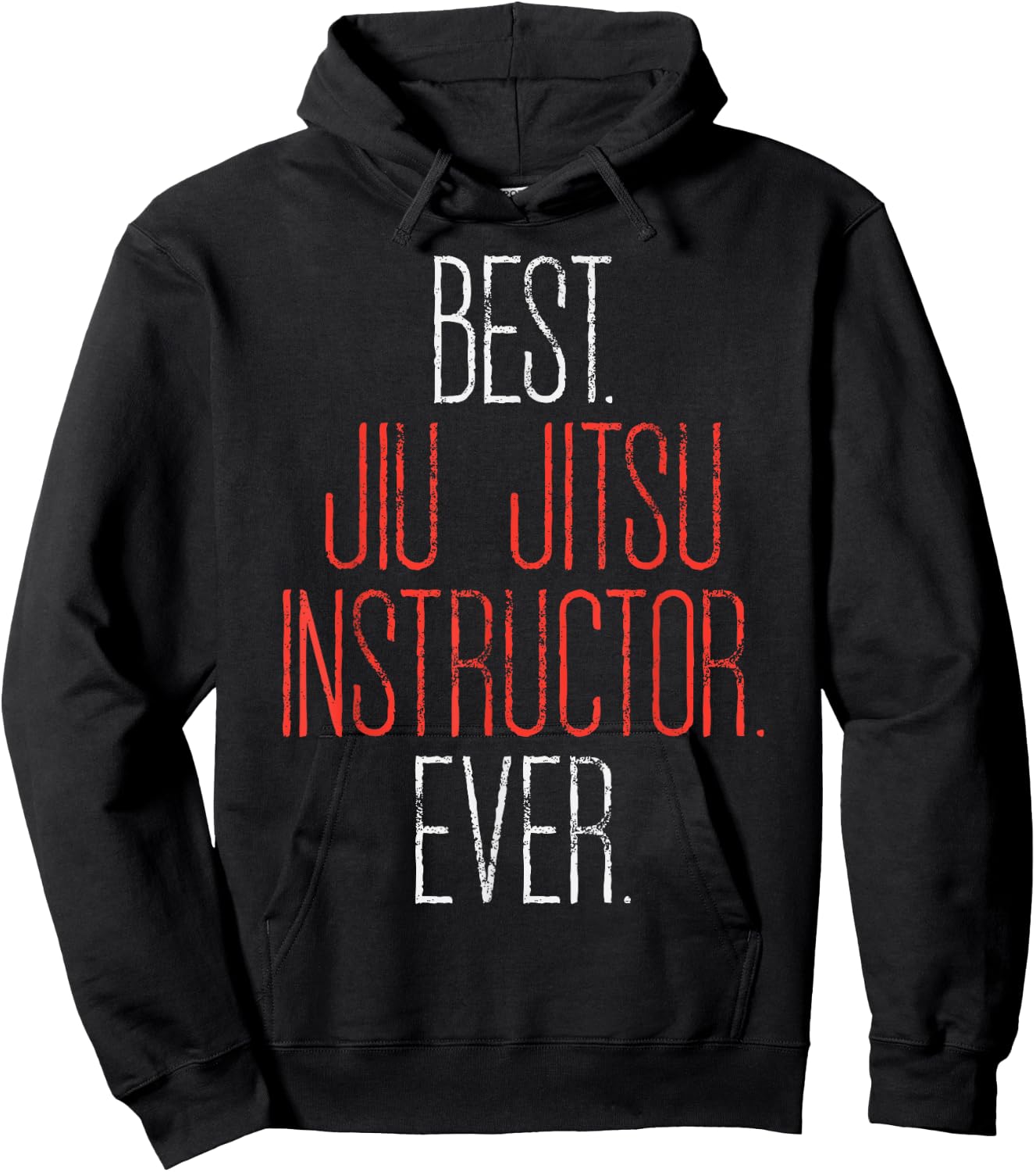 Best Jiu Jitsu Instructor Ever Funny Martial Arts Coach Gift Hoodie - Hoodie | Black