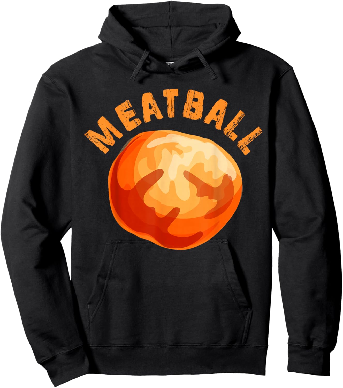 Meatball Graphic Costume Italian Chef Foodie Protein Lover Hoodie - Hoodie | Black