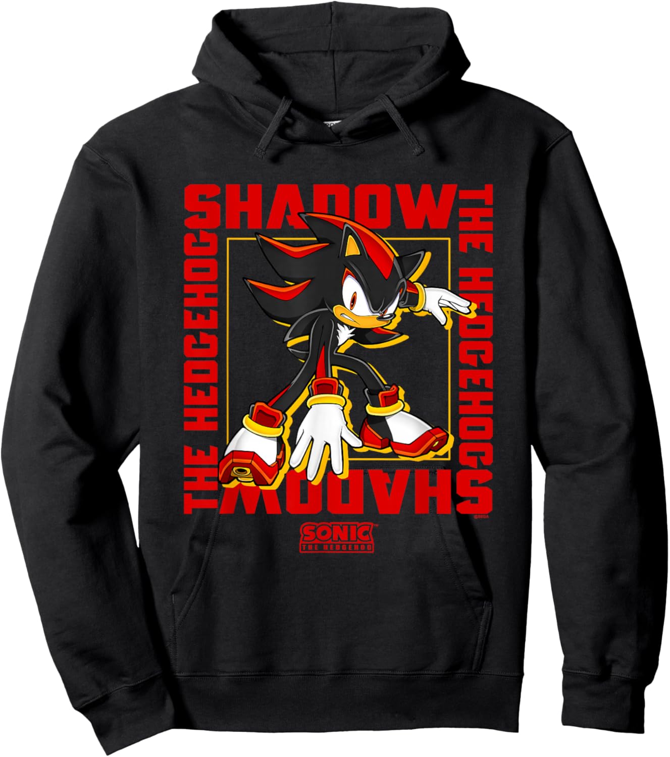 Sonic The Hedgehog Shadow The Hedgehog Epic Portrait Hoodie - Hoodie | Black