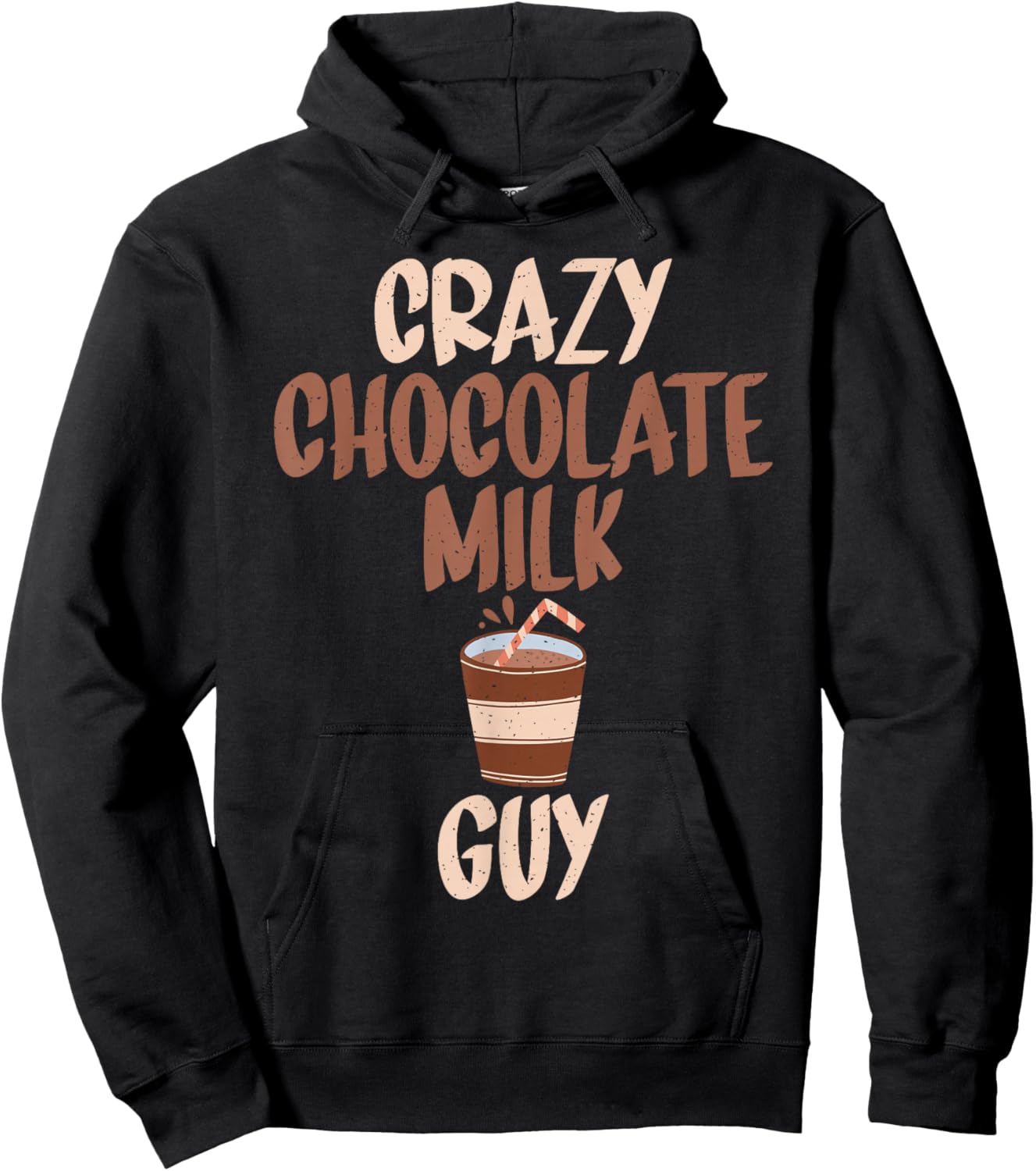 Crazy Chocolate Milk Guy Hoodie - Hoodie | Black