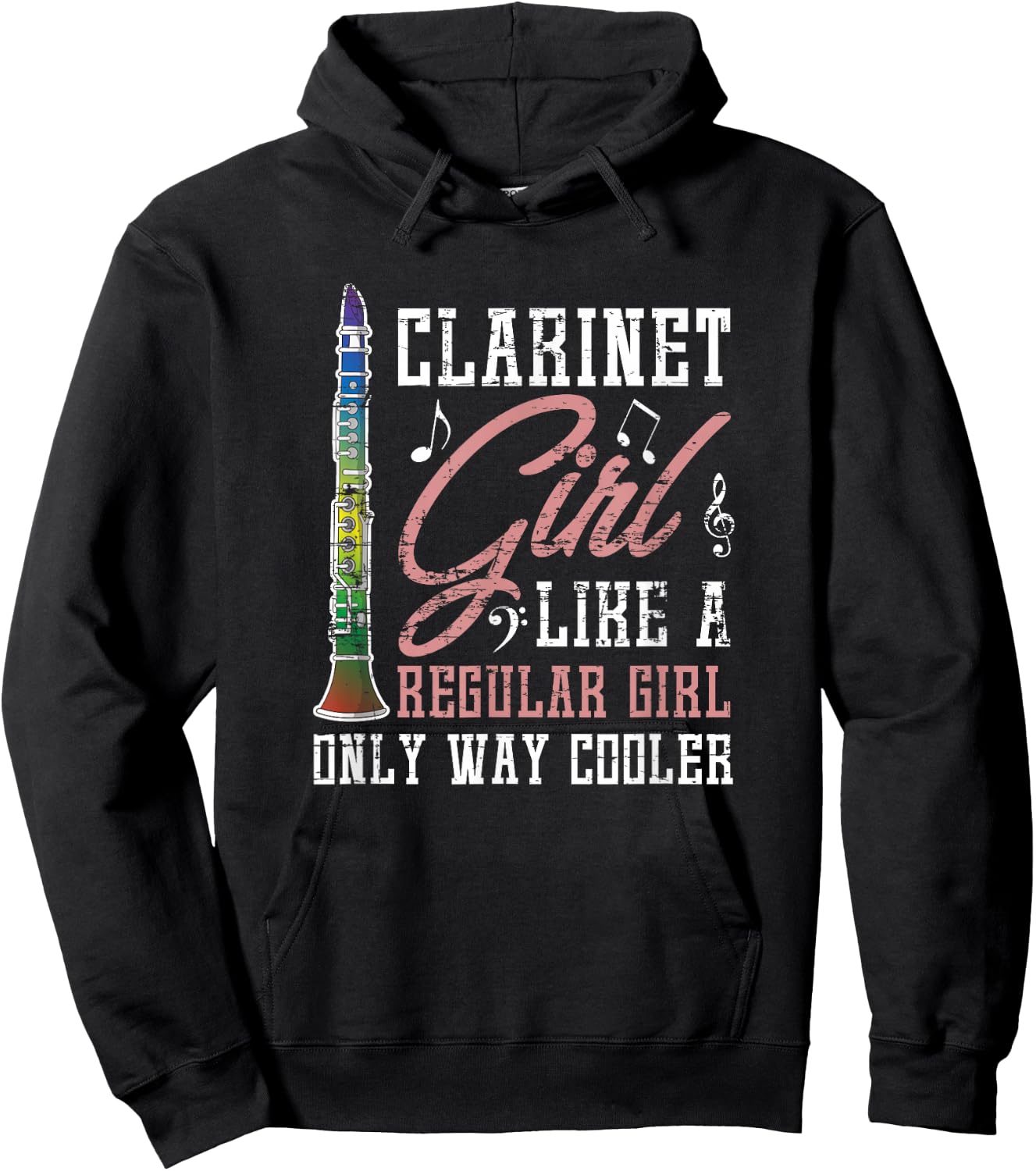 Clarinetist Orchestra Music Girl Gift Clarinet Hoodie - Hoodie | Black
