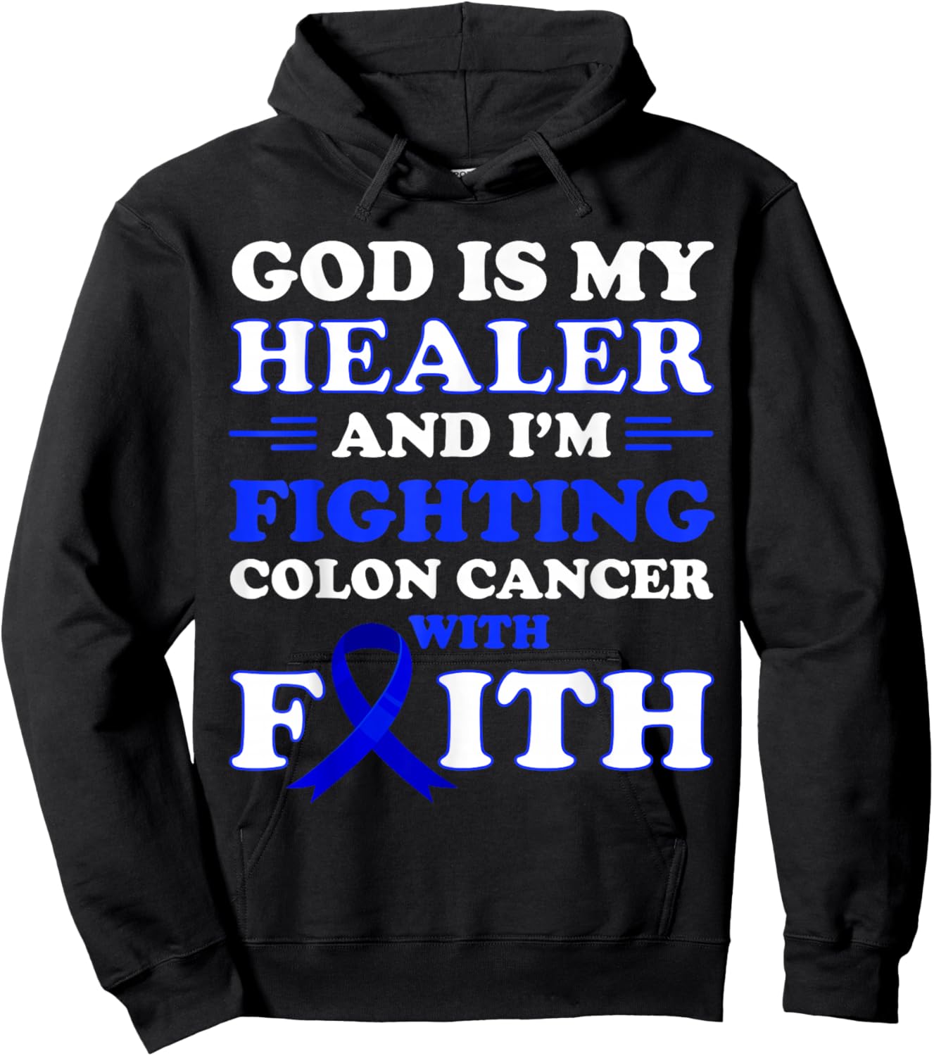 Colon Cancer Awareness Colon Cancer Survivor Cancer Fighter Hoodie - Hoodie | Black