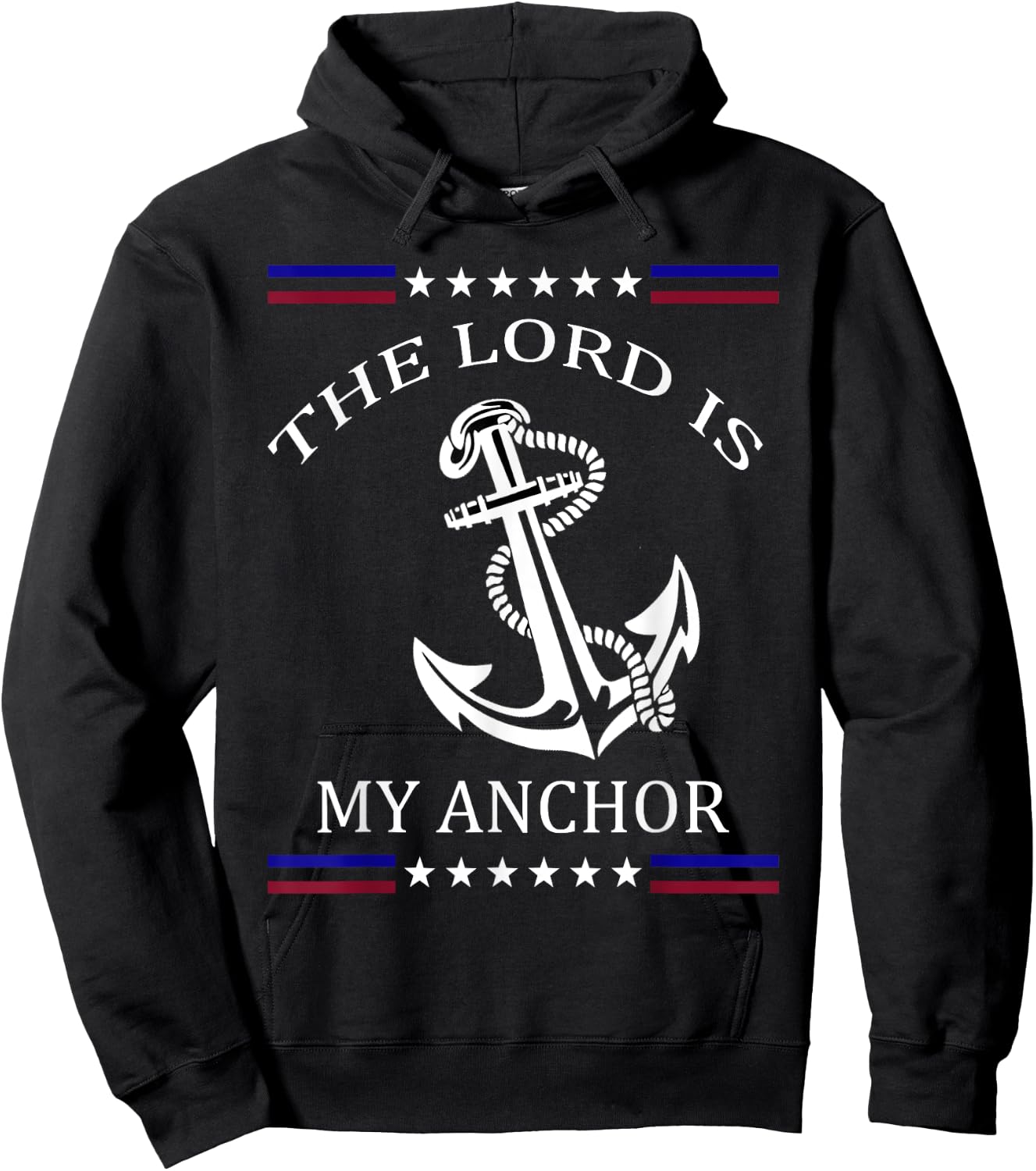 The Lord is my Anchor Hoodie - Hoodie | Black