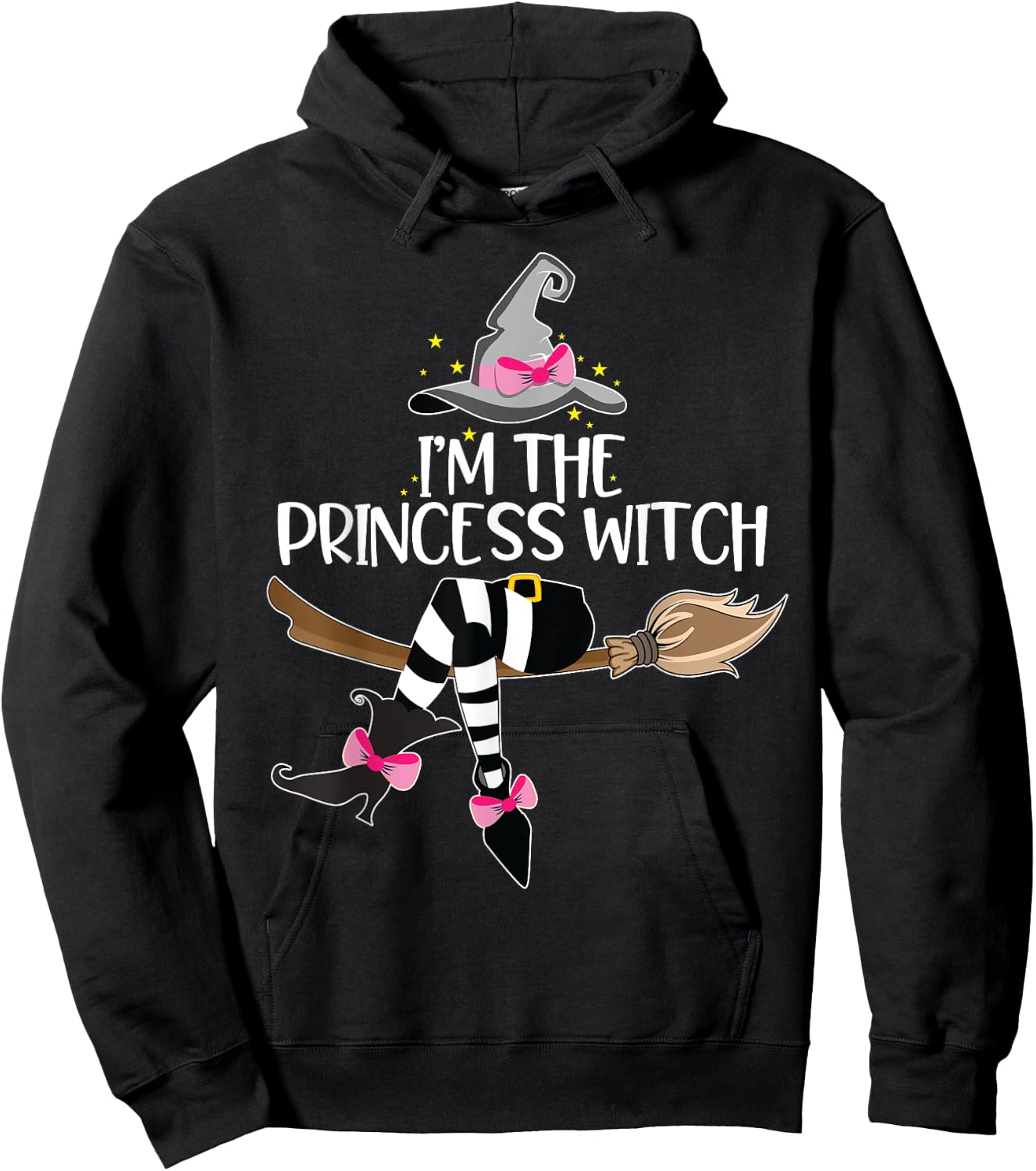 Im the Princess Witch Halloween Matching Group Costume Hoodie - Hoodie | Black